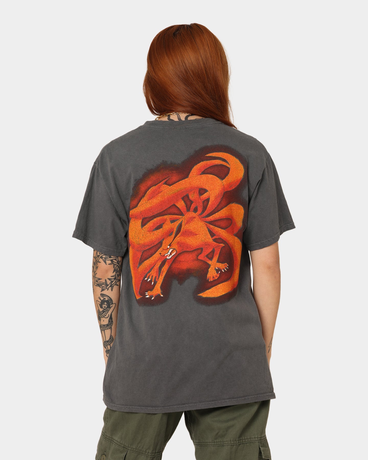 Goat Crew Goat Crew X Naruto Naruto CLR Vintage T-Shirt Charcoal Style001