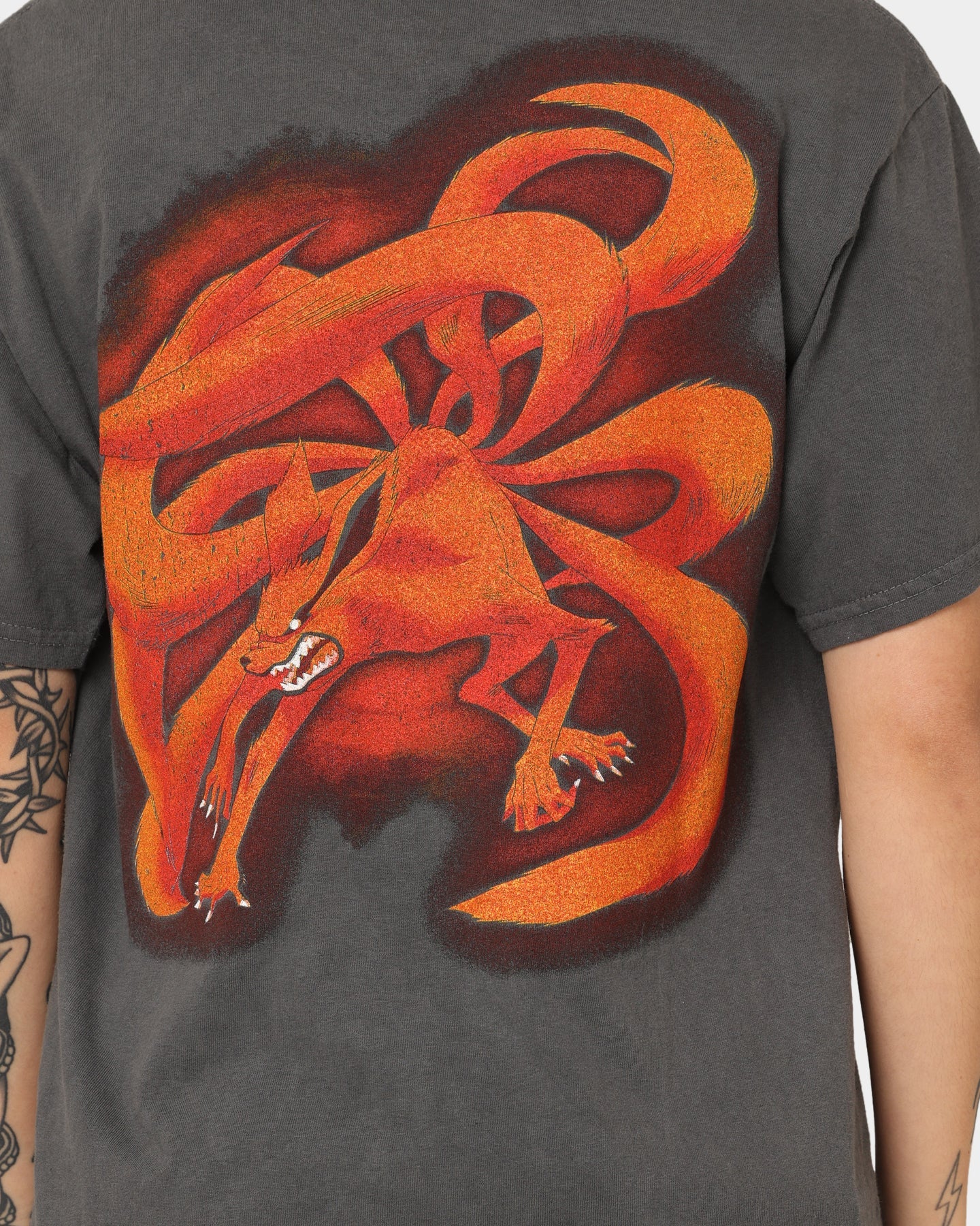 Goat Crew Goat Crew X Naruto Naruto CLR Vintage T-Shirt Charcoal Style001