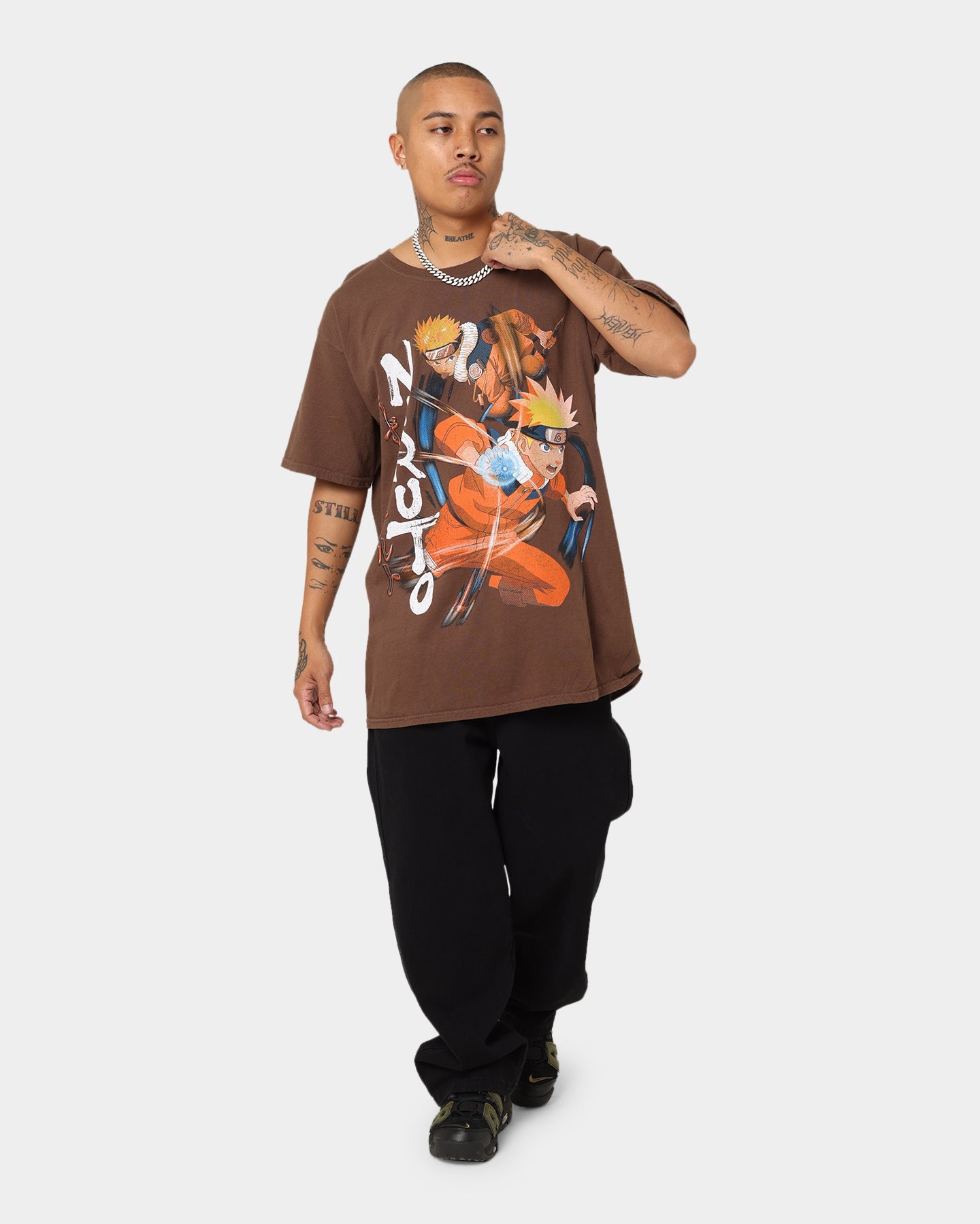 Goat Crew Goat Crew X Naruto Naruto CLR T-Shirt Brown