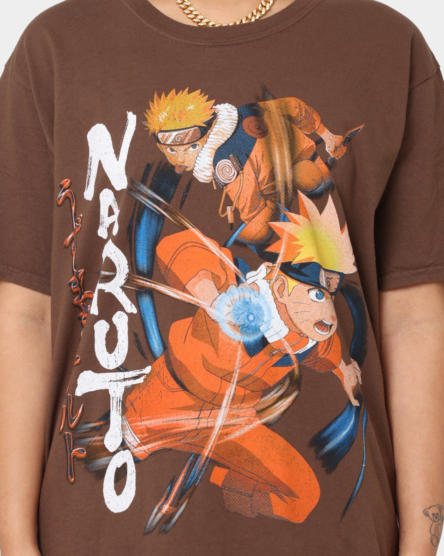 Goat Crew Goat Crew X Naruto Naruto CLR T-Shirt Brown Style001