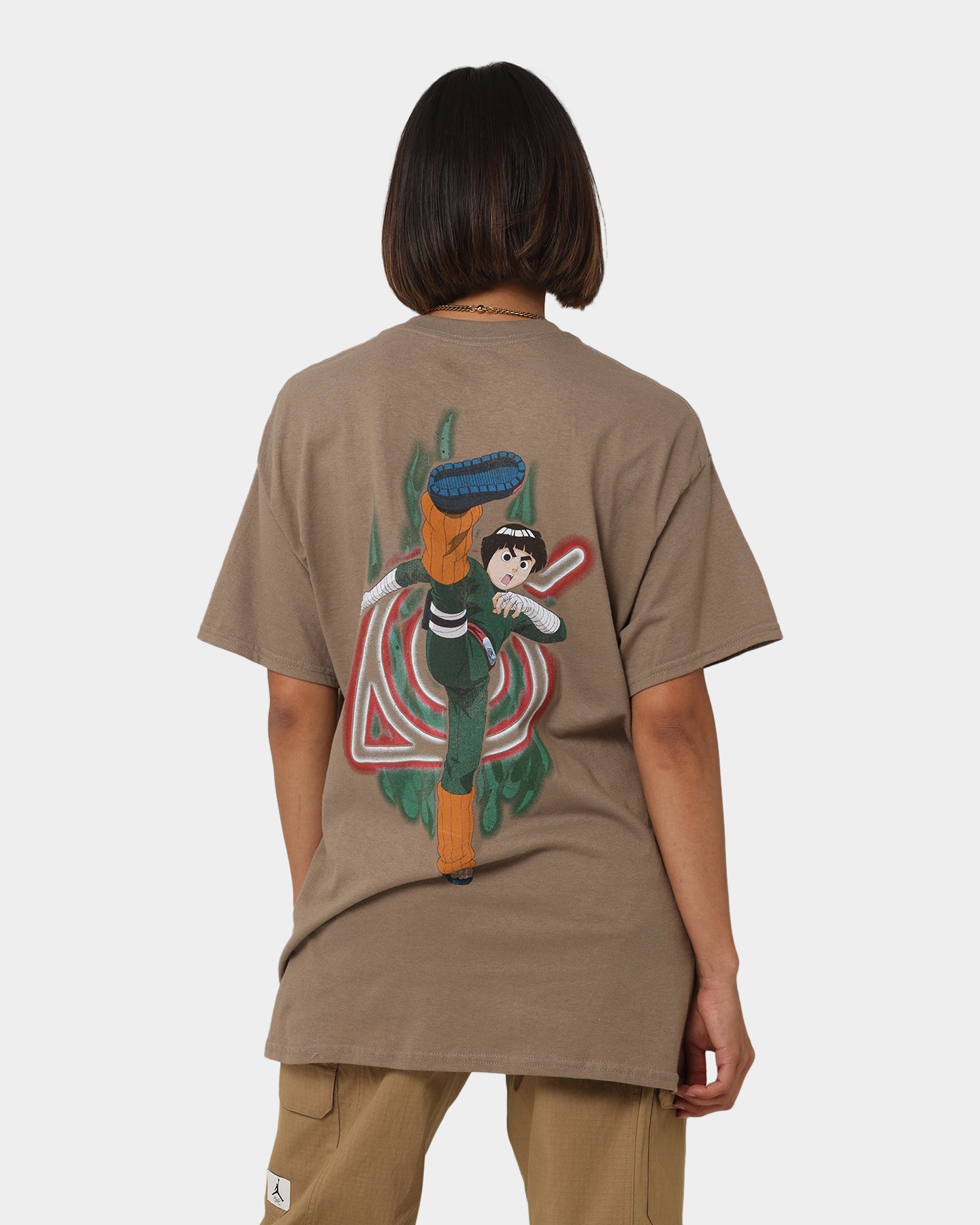 Goat Crew X Naruto Rock Lee CLR T-Shirt Brown Style001
