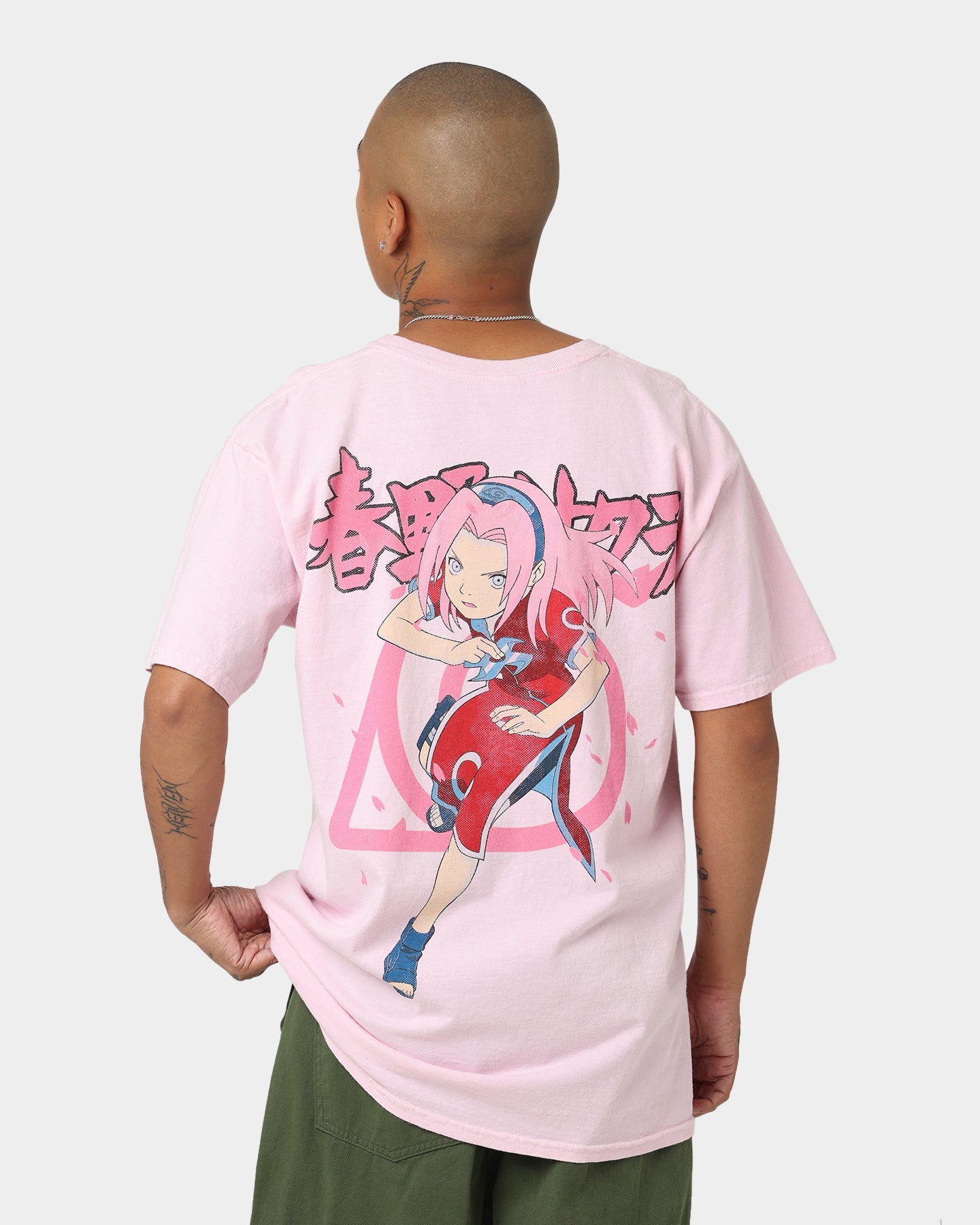 Goat Crew X Naruto Sakura CLR T-Shirt Pale Pink