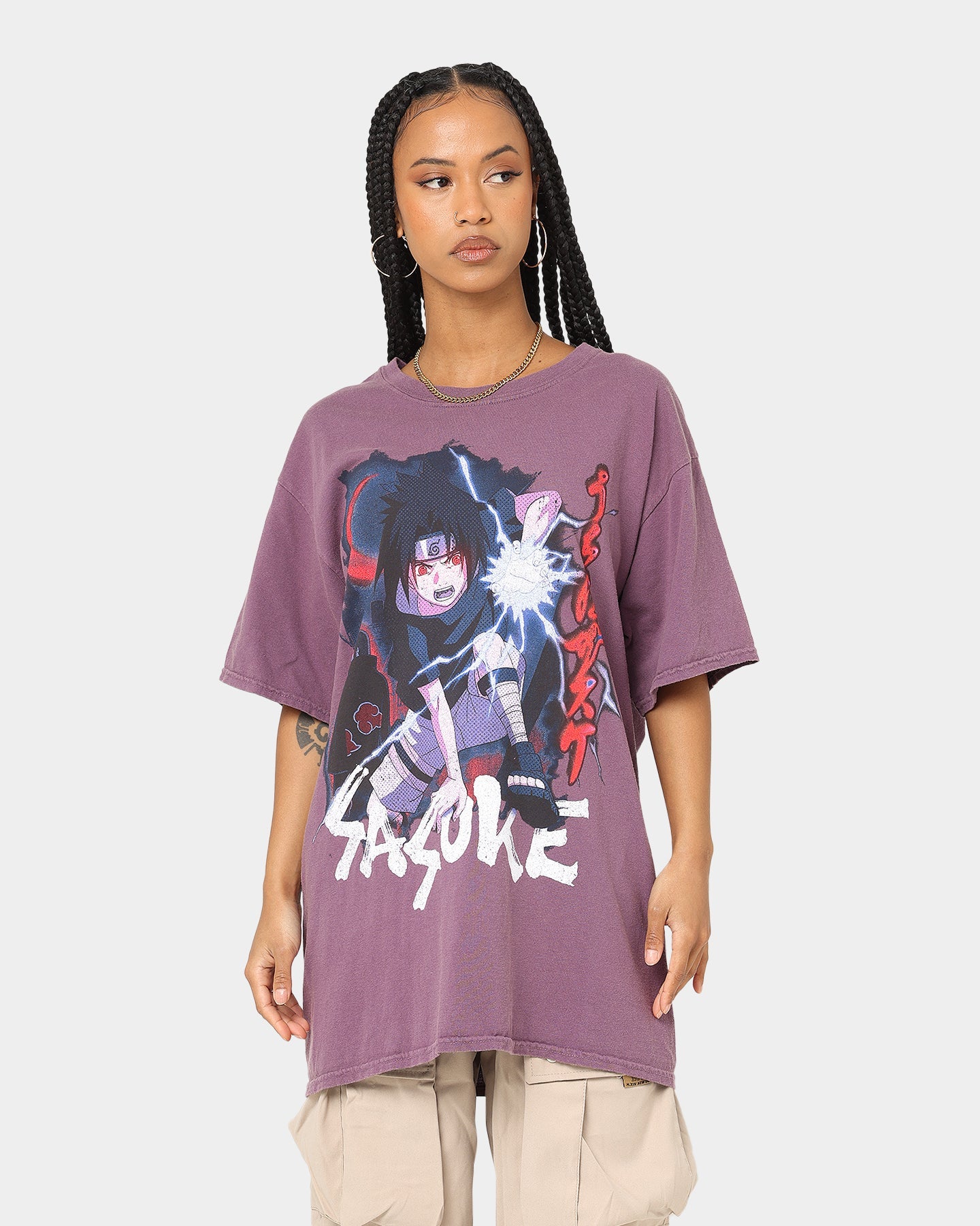 Goat Crew X Naruto Sasuke Premium CLR T-Shirt Wine Style001