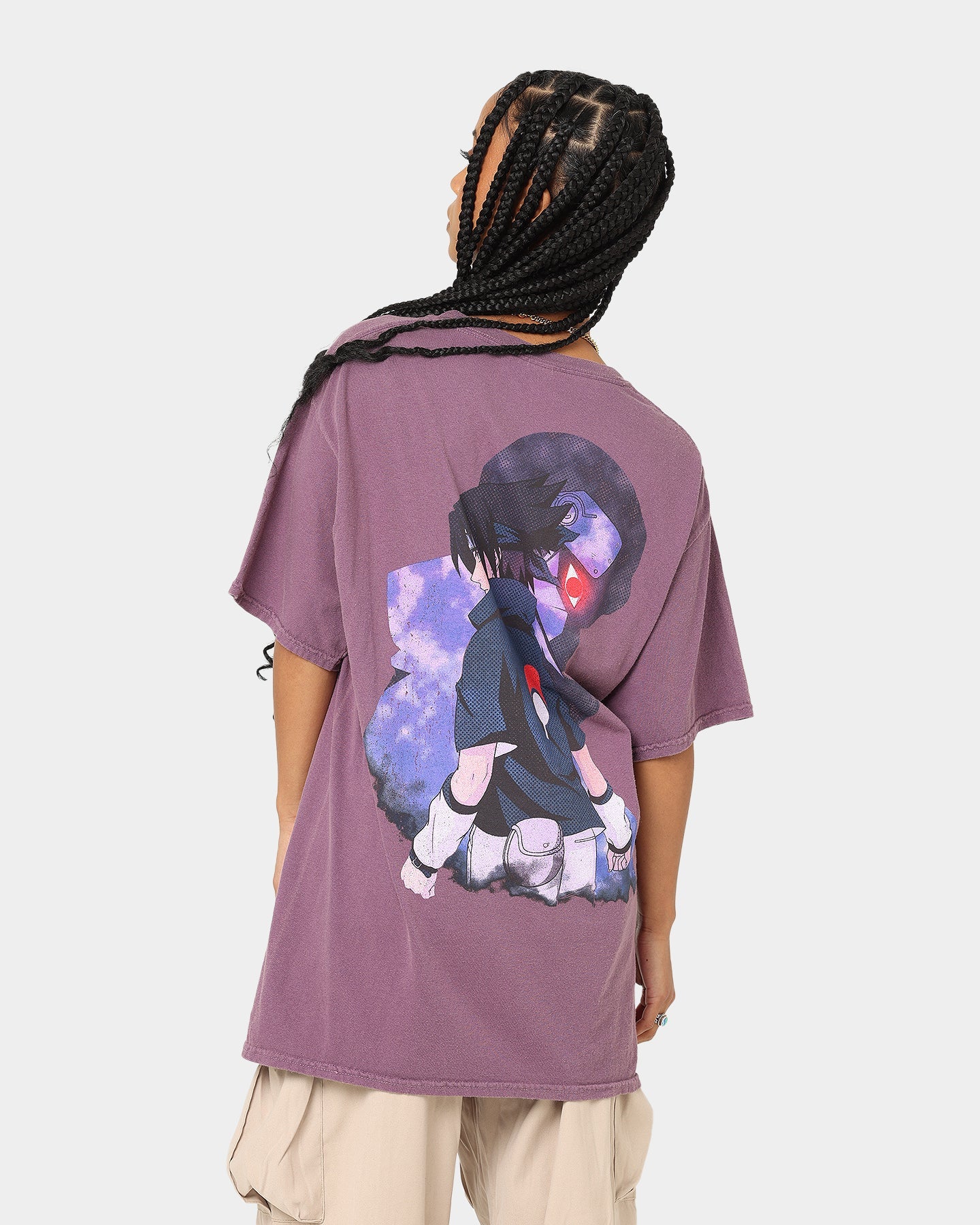 Goat Crew X Naruto Sasuke Premium CLR T-Shirt Wine Style001