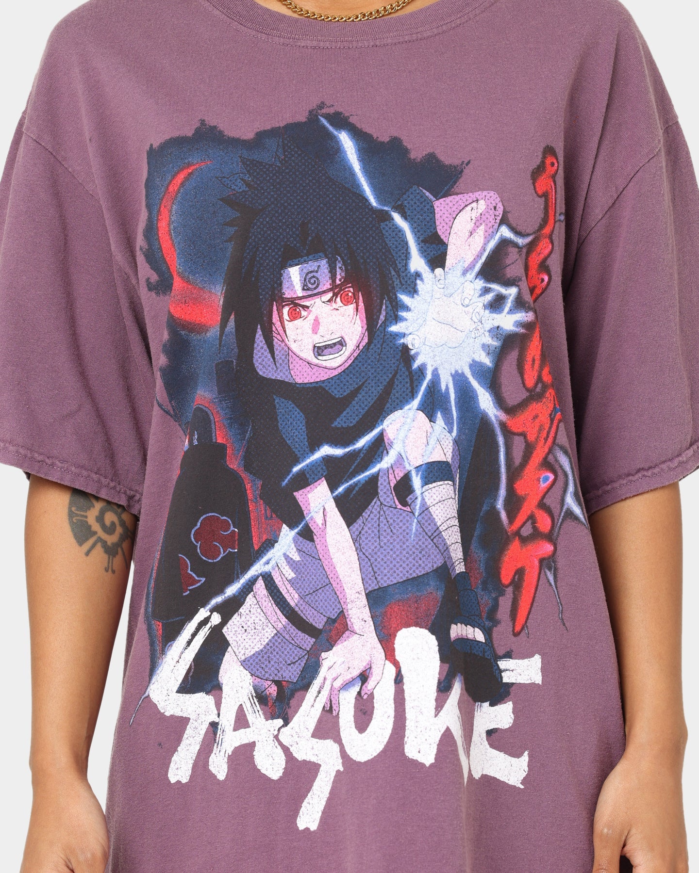 Goat Crew X Naruto Sasuke Premium CLR T-Shirt Wine Style001