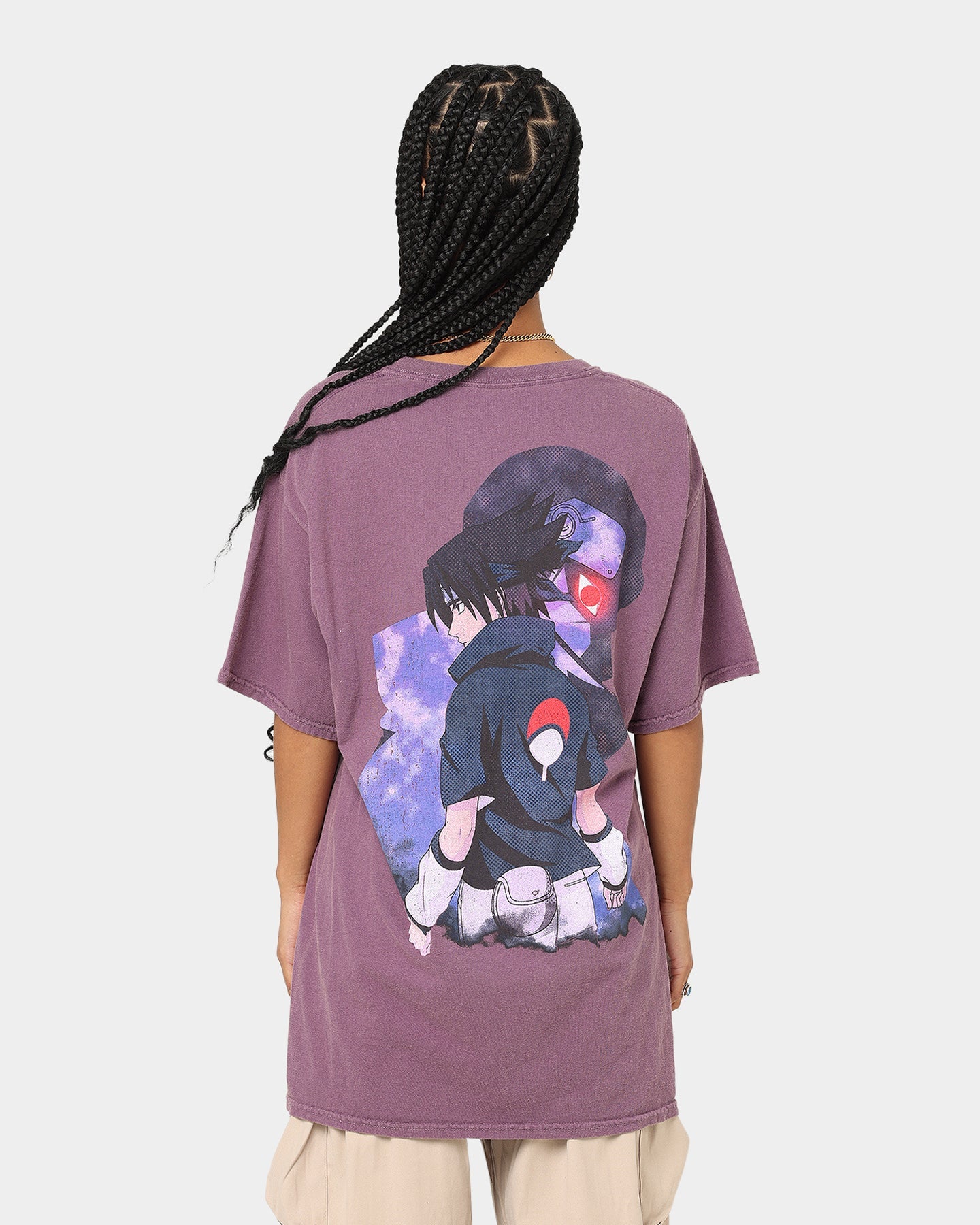 Goat Crew X Naruto Sasuke Premium CLR T-Shirt Wine Style001