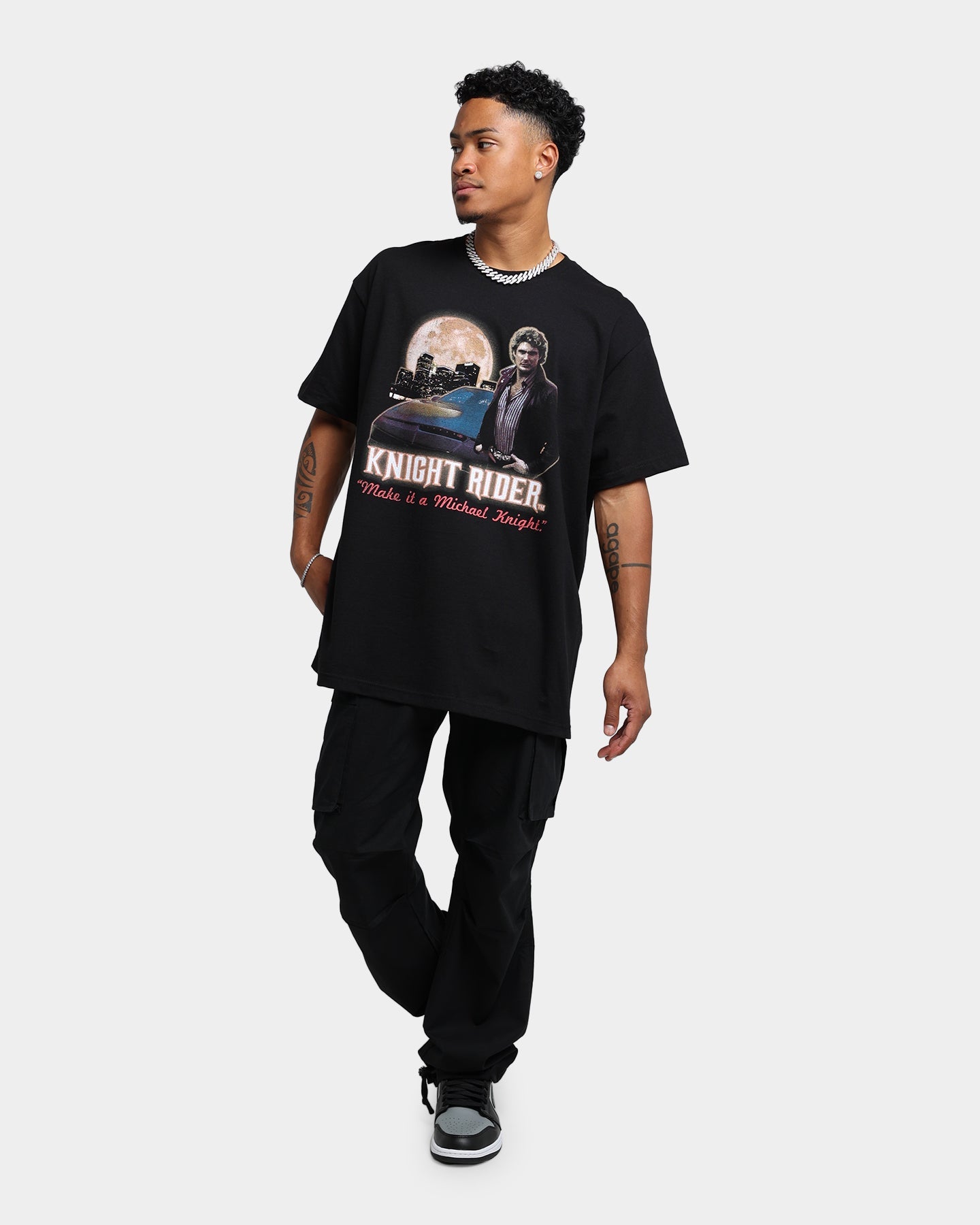 American Thrift X Knight Rider Make It Michael Knight T-Shirt Black