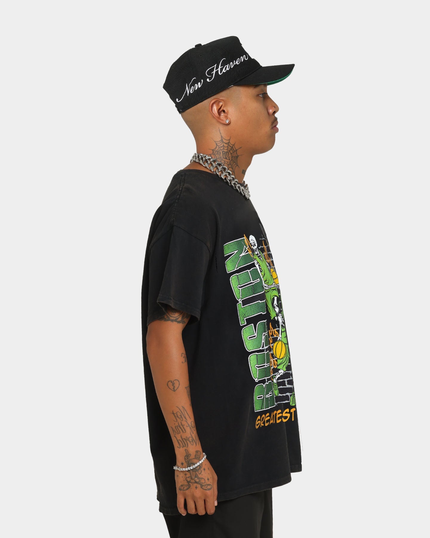 Goat Crew Boston Finals Vintage T-Shirt Washed Black