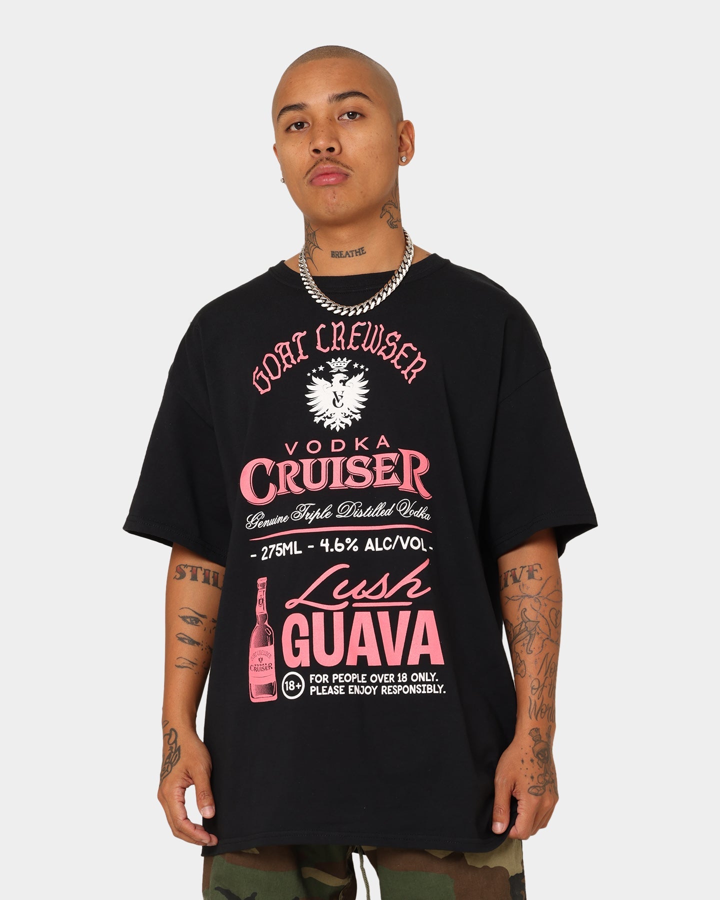 Goat Crew Goat Crew X Vodka Cruiser Lush Guava Cruiser T-Shirt Black
