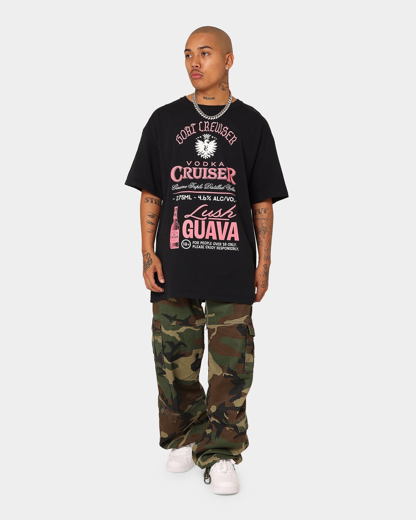 Goat Crew Goat Crew X Vodka Cruiser Lush Guava Cruiser T-Shirt Black