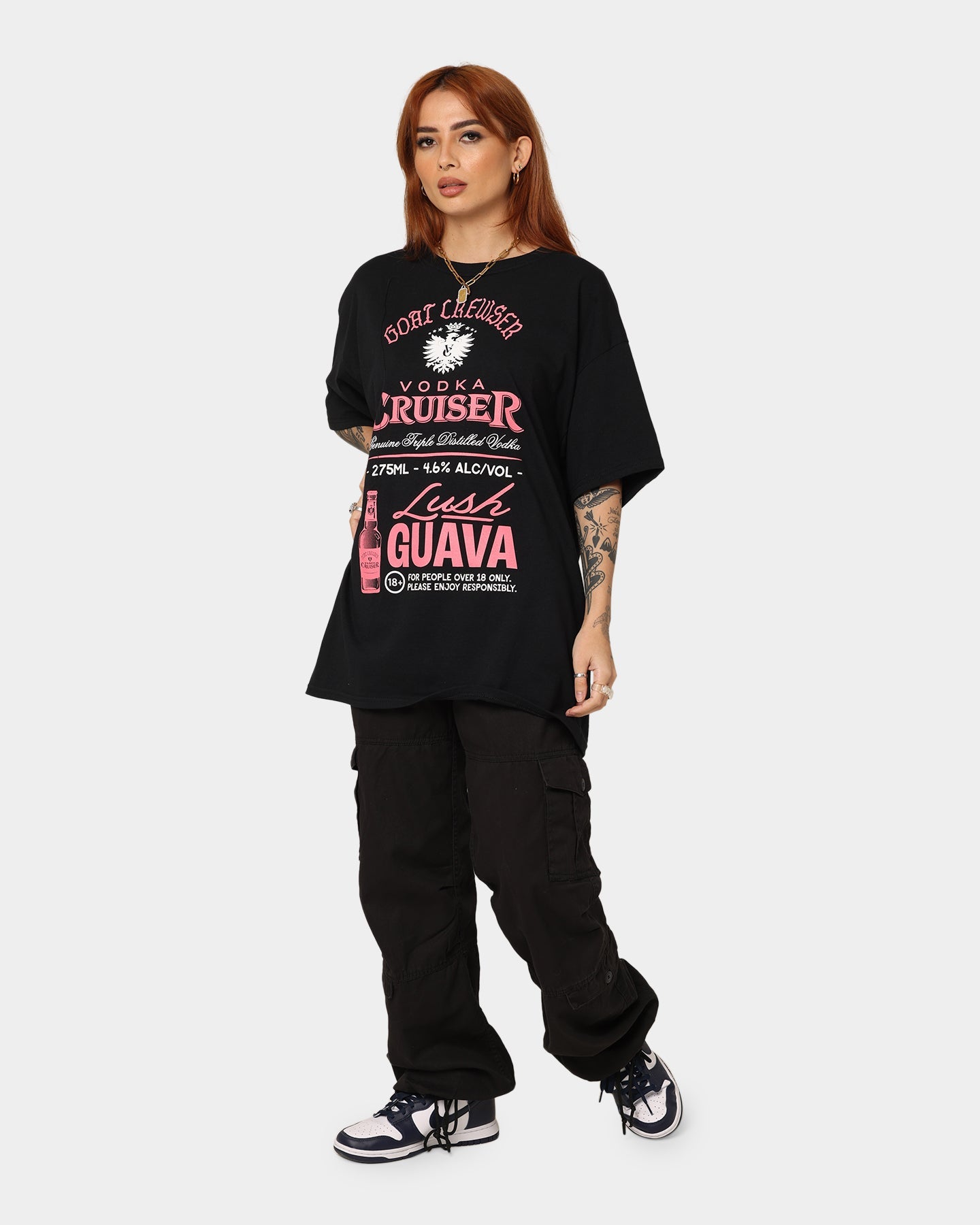 Goat Crew Goat Crew X Vodka Cruiser Lush Guava Cruiser T-Shirt Black Style001