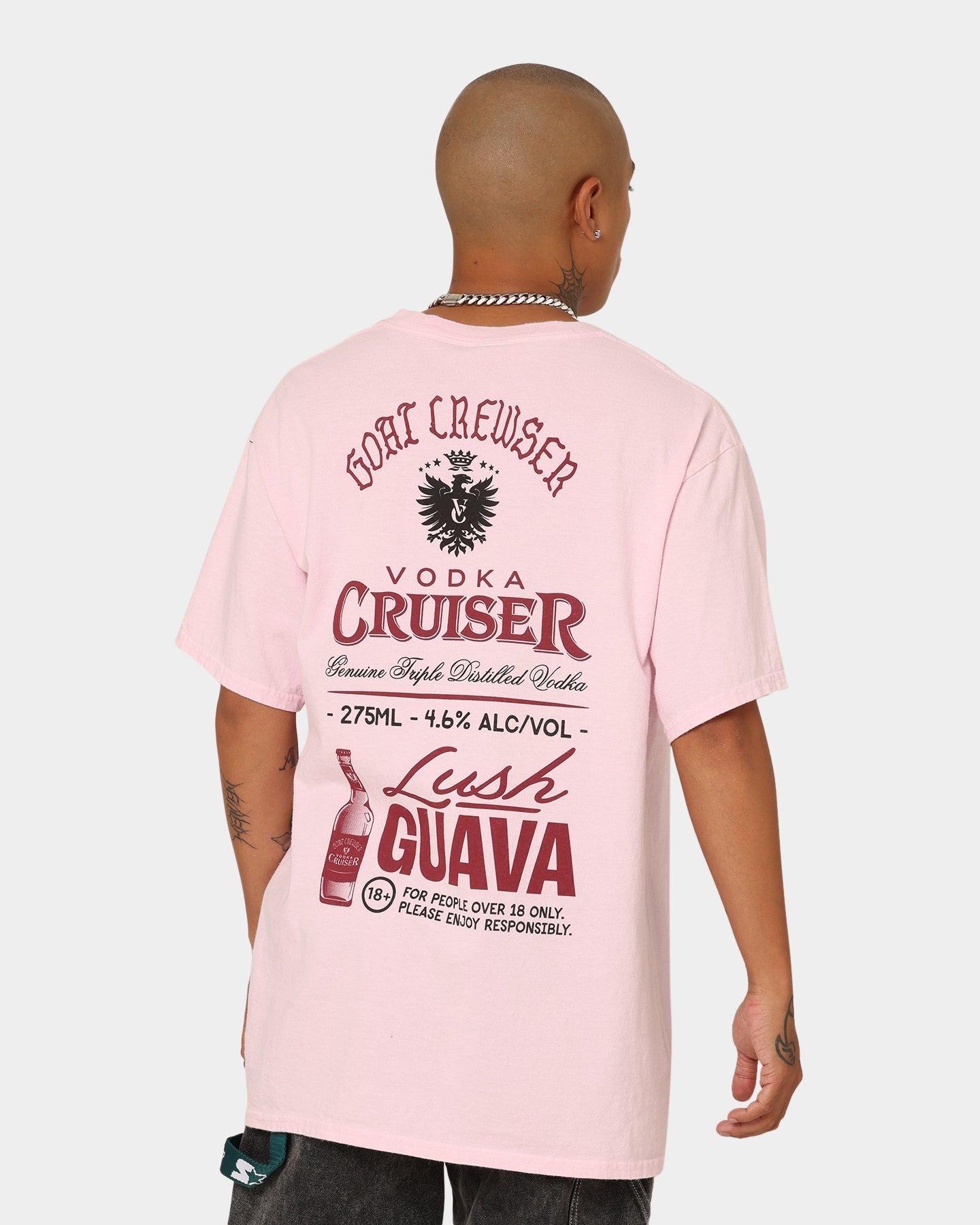 Goat Crew Goat Crew X Vodka Cruiser Lush Guava Cruiser T-Shirt Pink