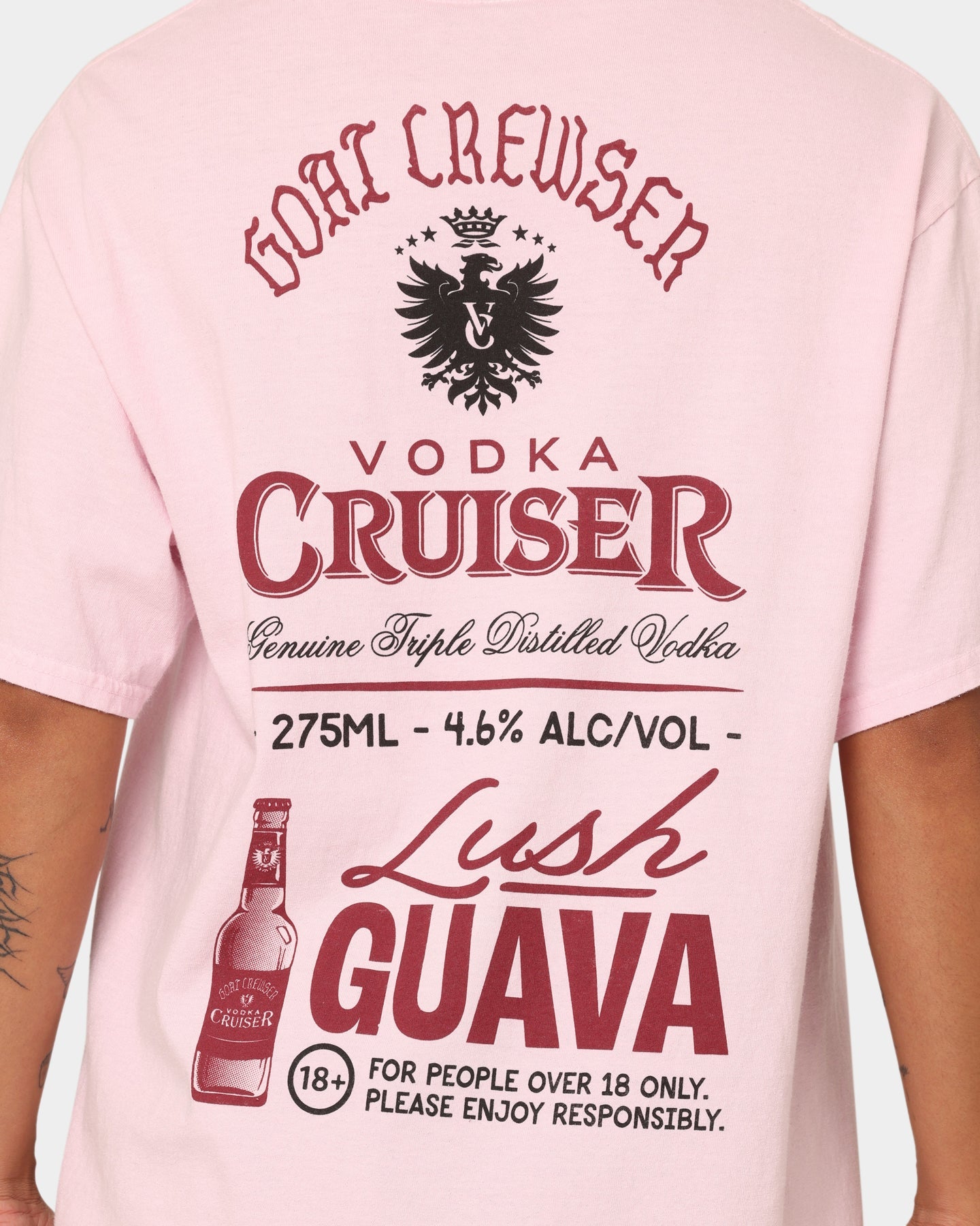 Goat Crew Goat Crew X Vodka Cruiser Lush Guava Cruiser T-Shirt Pink