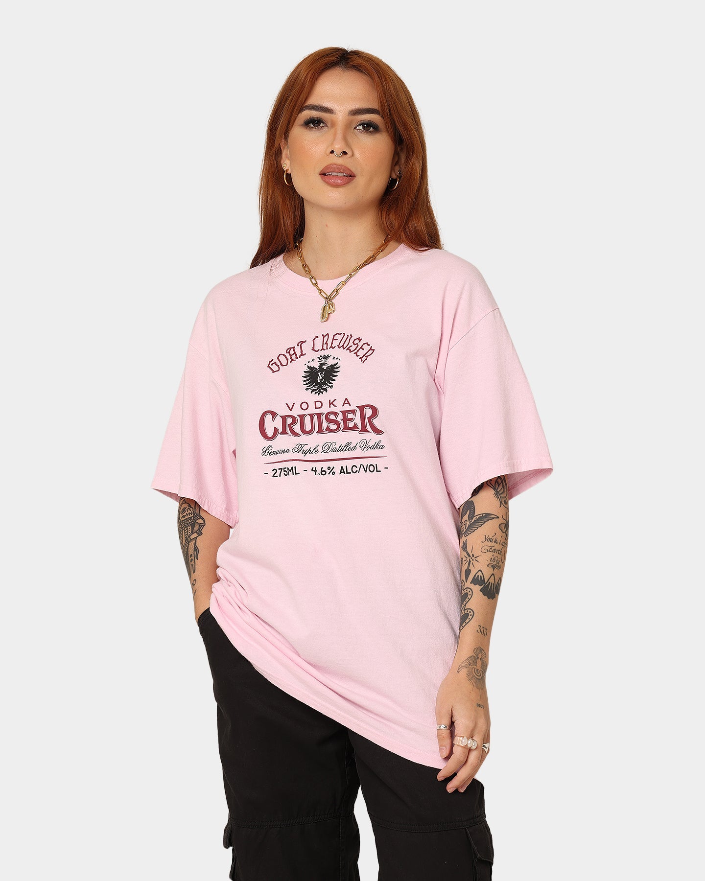 Goat Crew Goat Crew X Vodka Cruiser Lush Guava Cruiser T-Shirt Pink Style001