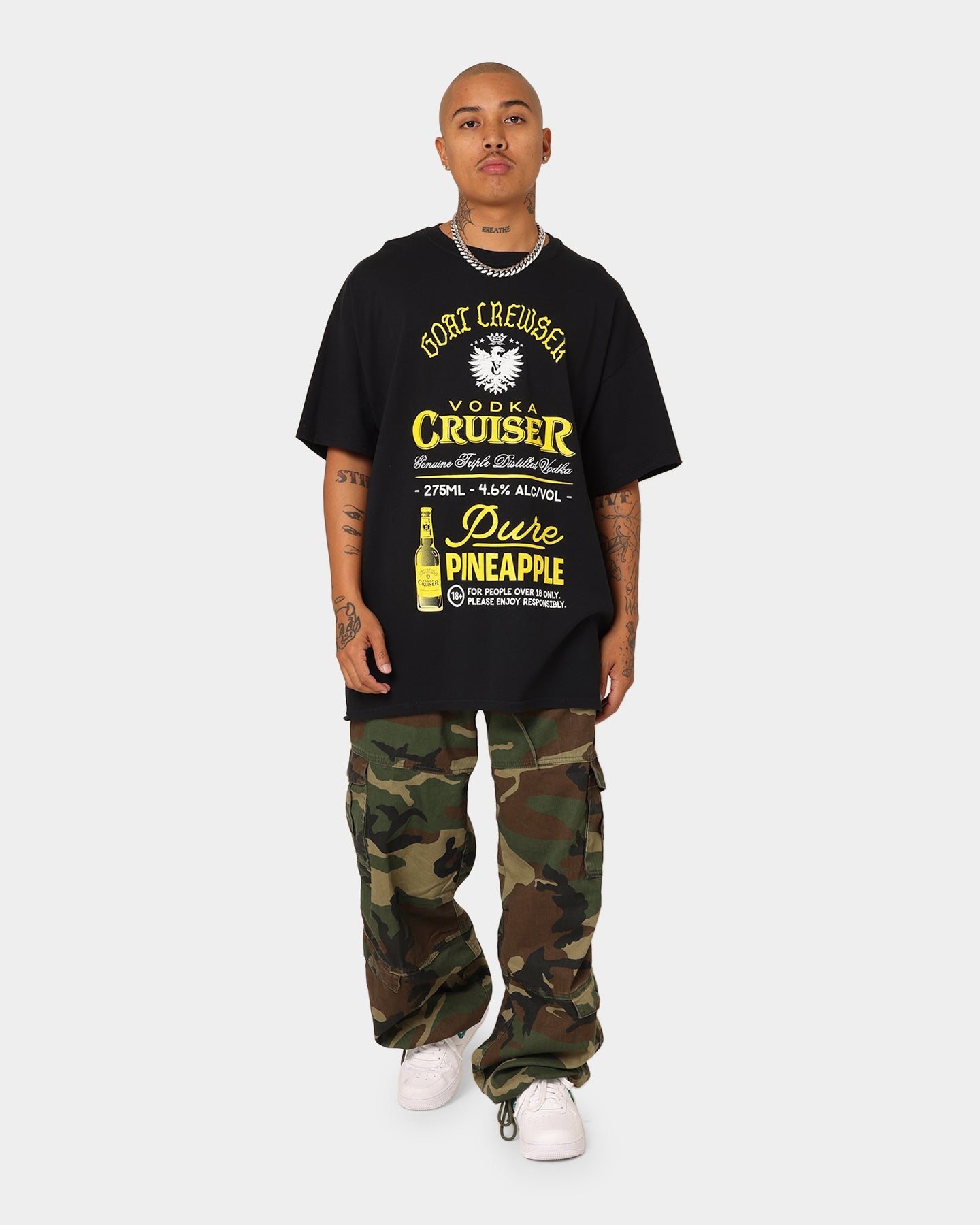 Goat Crew Goat Crew X Vodka Cruiser Pure Pineapple Cruiser T-Shirt Black