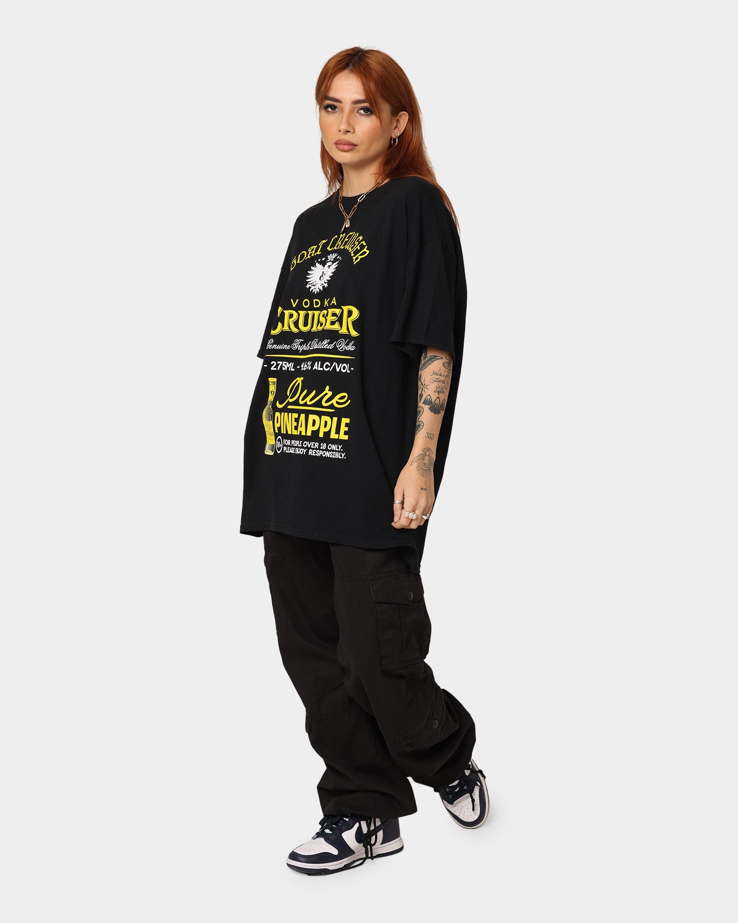 Goat Crew Goat Crew X Vodka Cruiser Pure Pineapple Cruiser T-Shirt Black Style001
