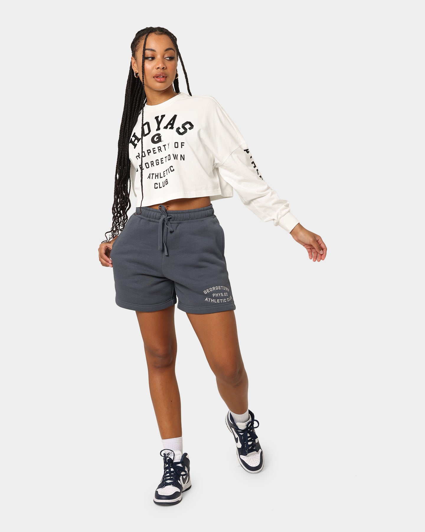 National Collegiate Athletic Association Georgetown Hoyas Women's Athletics T-Shirt Vintage White