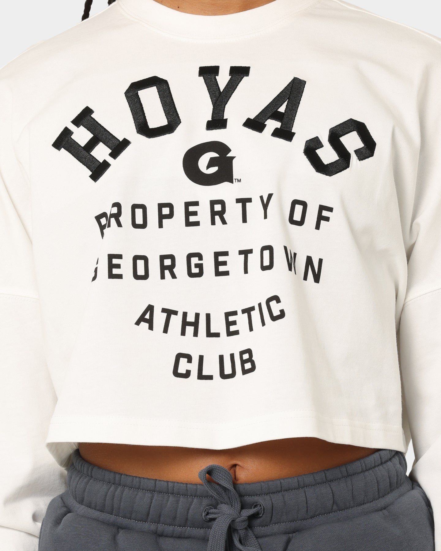National Collegiate Athletic Association Georgetown Hoyas Women's Athletics T-Shirt Vintage White