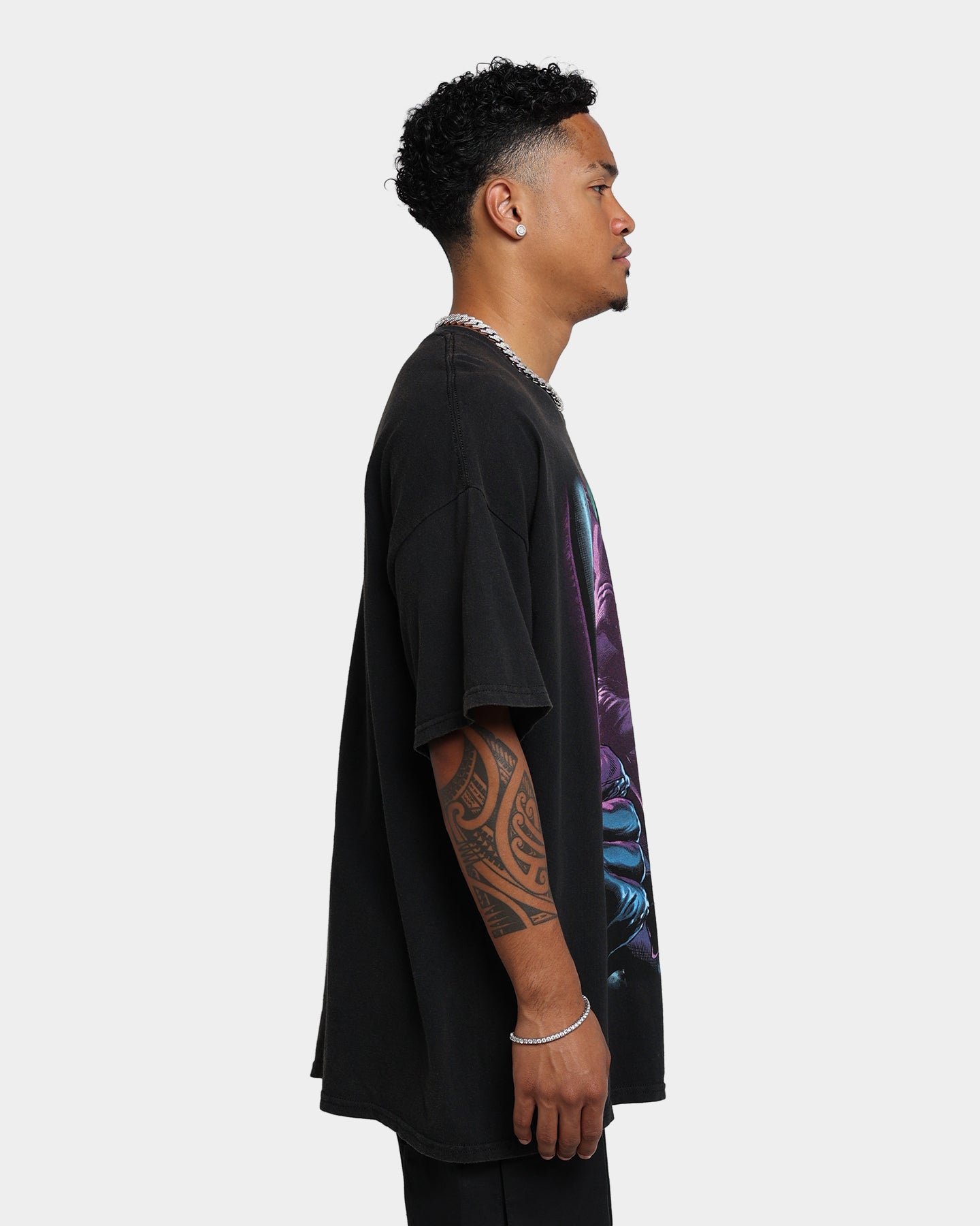 Goat Crew X Batman The Joker Vintage T-Shirt Black Wash