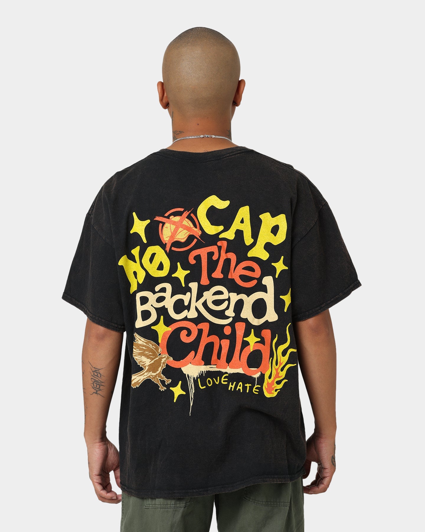 Goat Crew Backend Child Vintage T-Shirt Black Wash