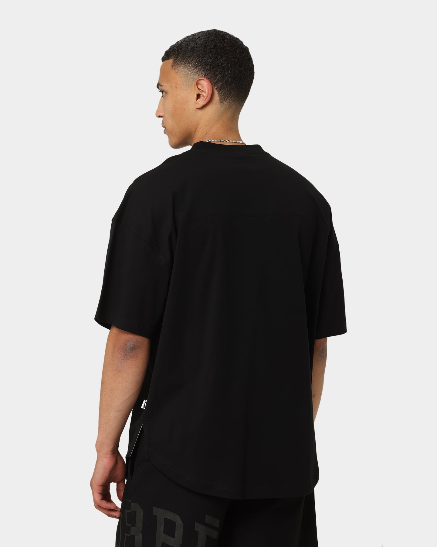 Carr√© Grid Iron Oversized T-Shirt Black