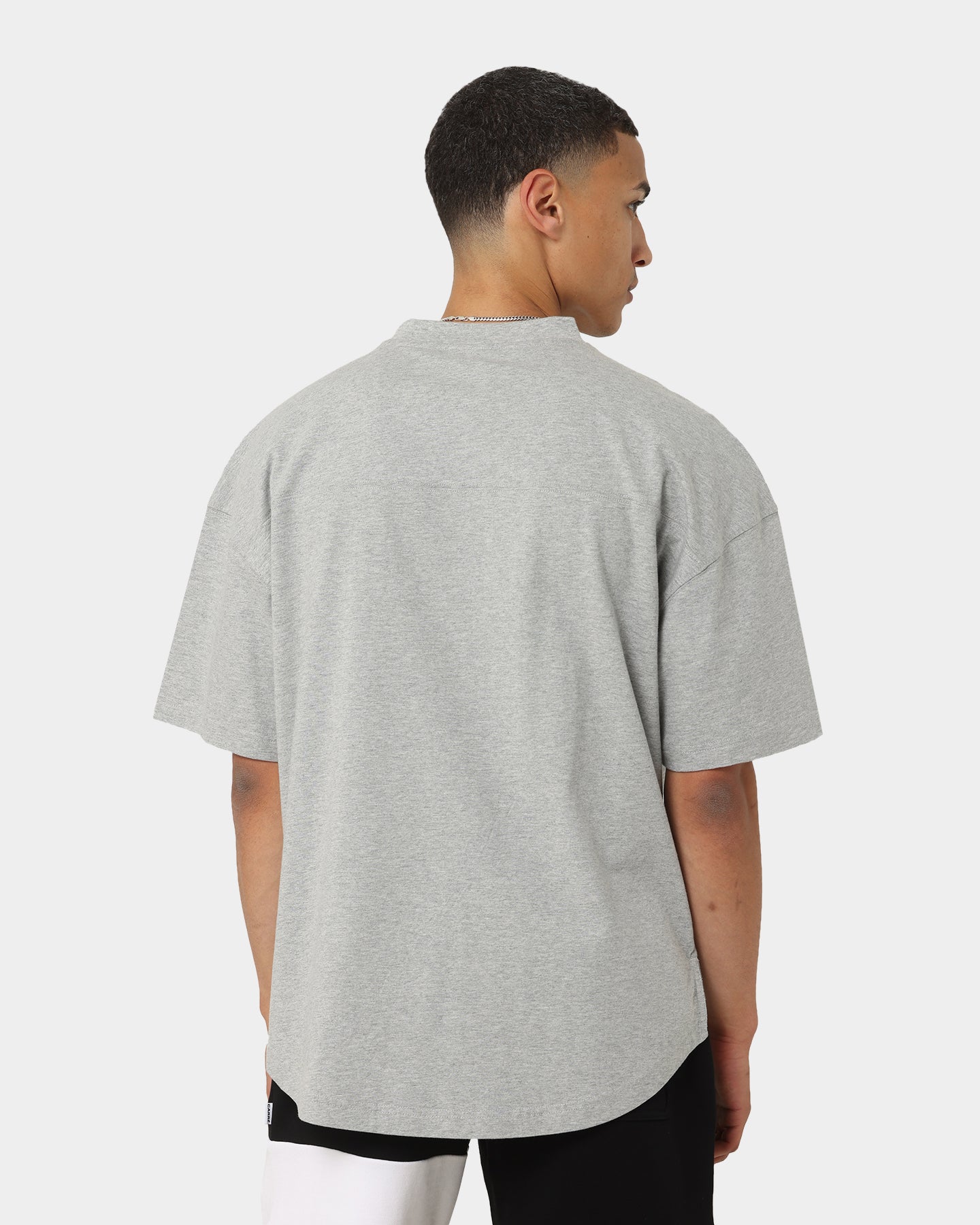 Carr√© Grid Iron Oversized T-Shirt Grey Marle