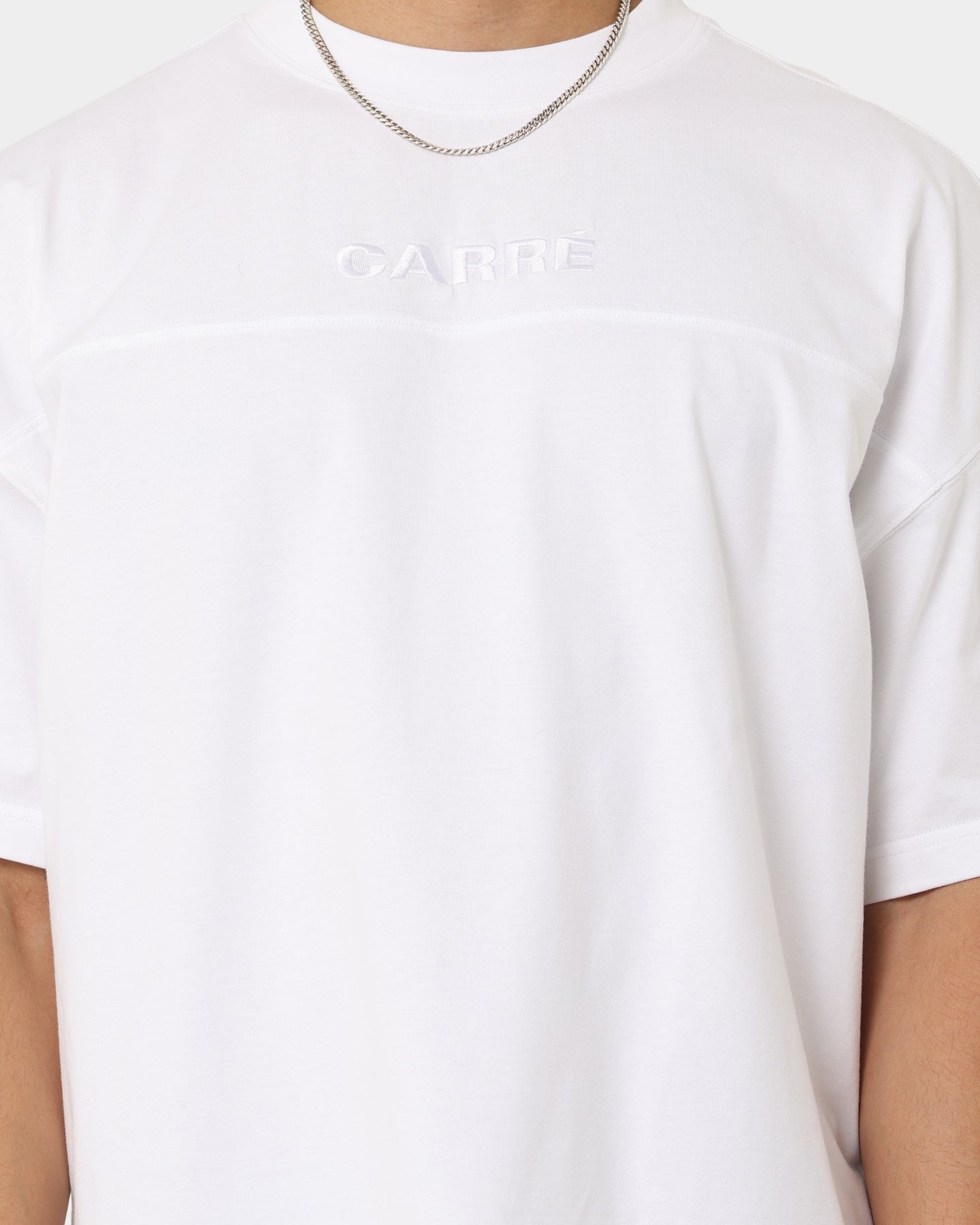 Carr√© Grid Iron Oversized T-Shirt White