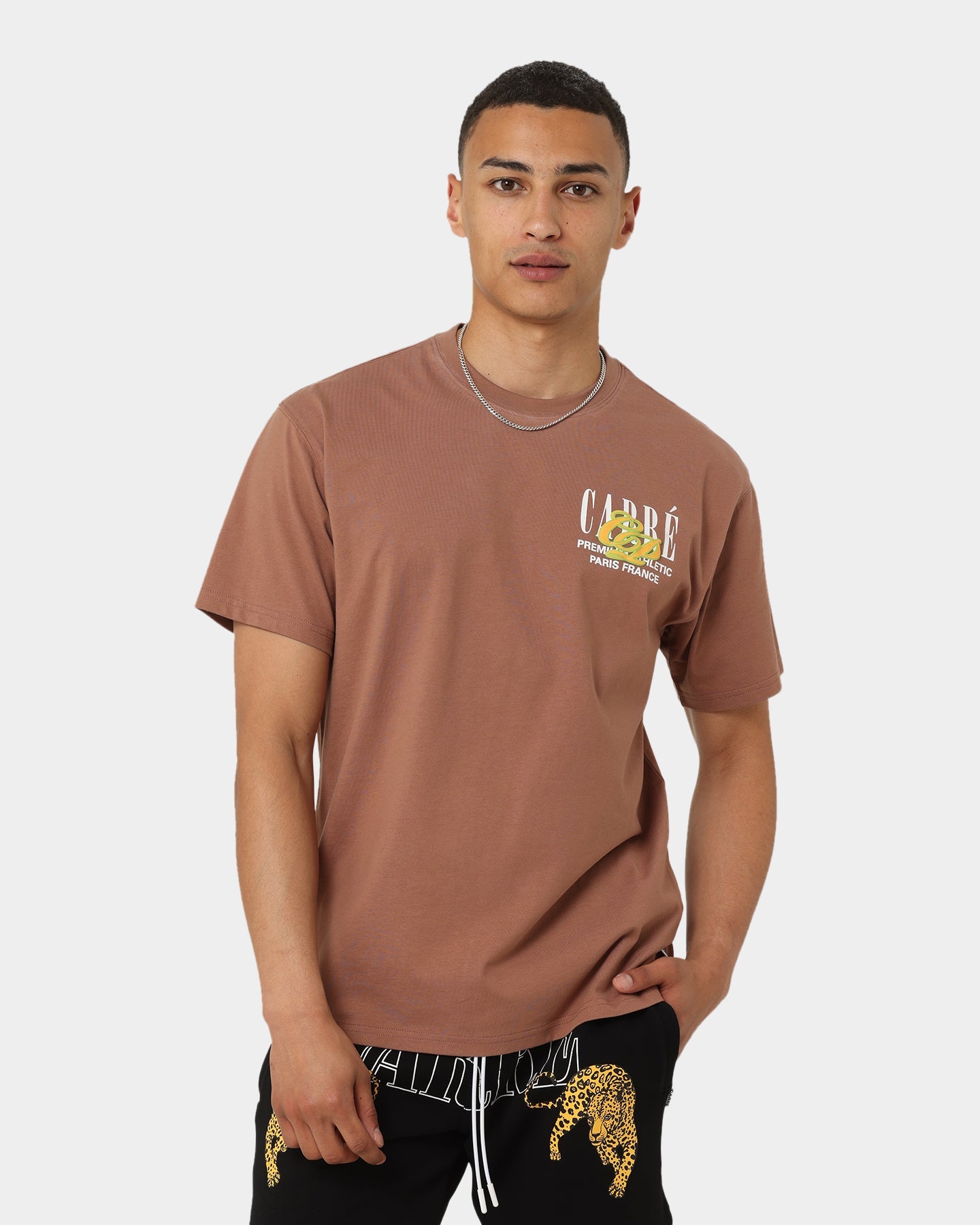 Carr√© Top Team Oversized T-Shirt Brown