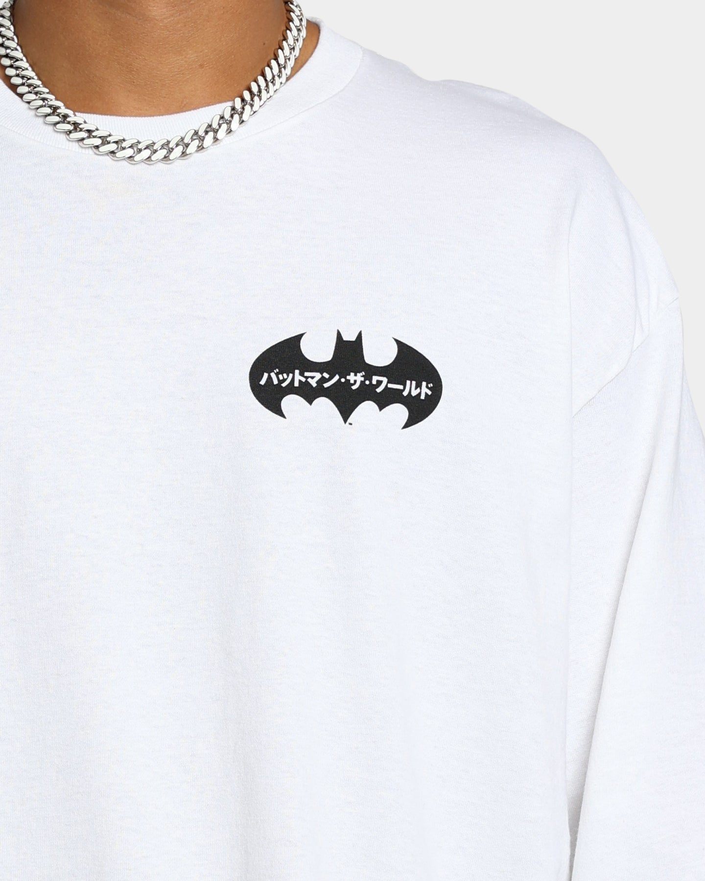 Goat Crew x Batman Batman The World Japan Long Sleeve T-Shirt White