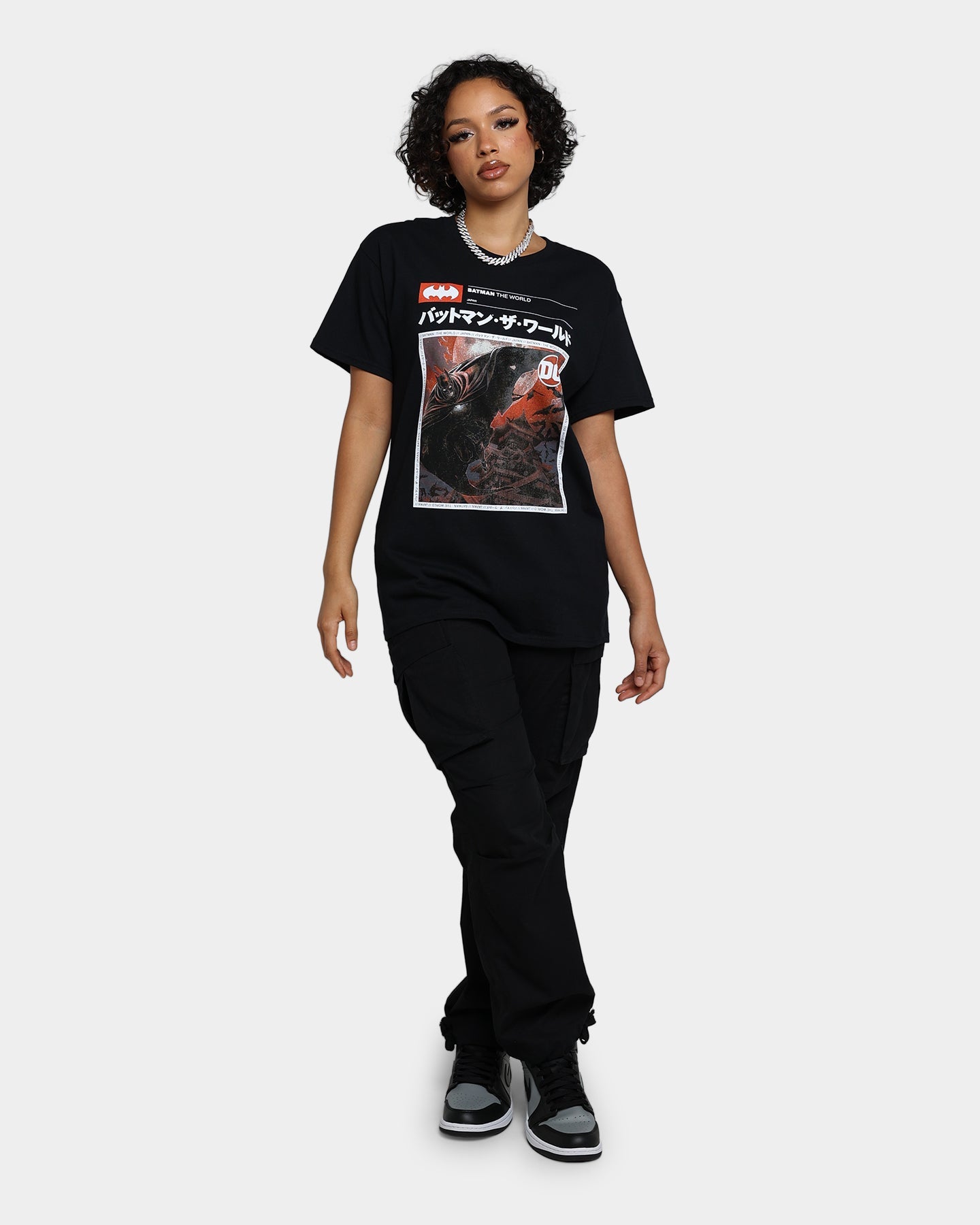 Goat Crew X Batman Batman The World Japan T-Shirt Black Style001