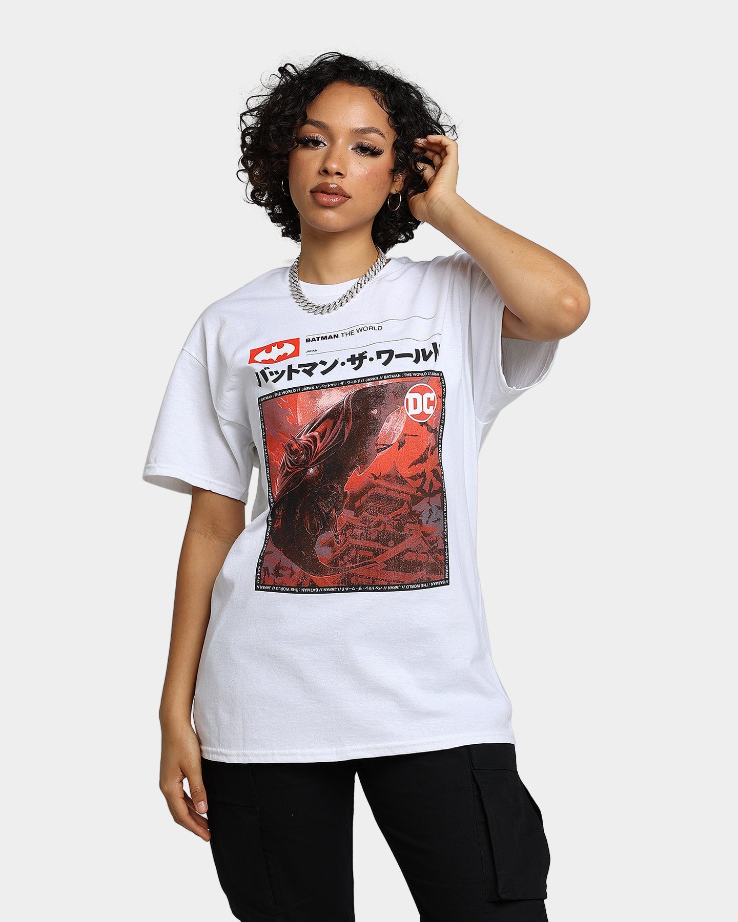 Goat Crew X Batman Batman The World Japan T-Shirt White Style001