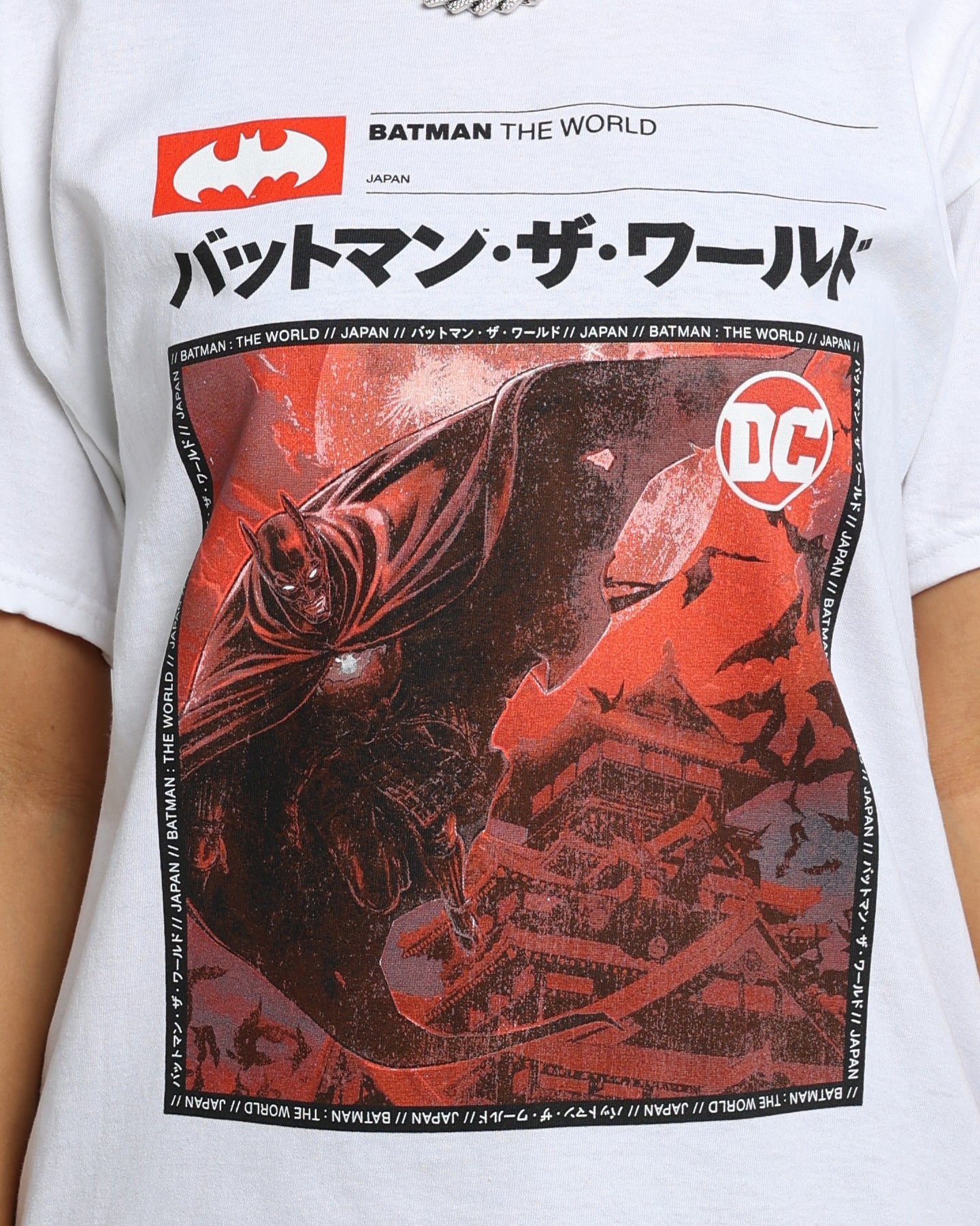 Goat Crew X Batman Batman The World Japan T-Shirt White Style001