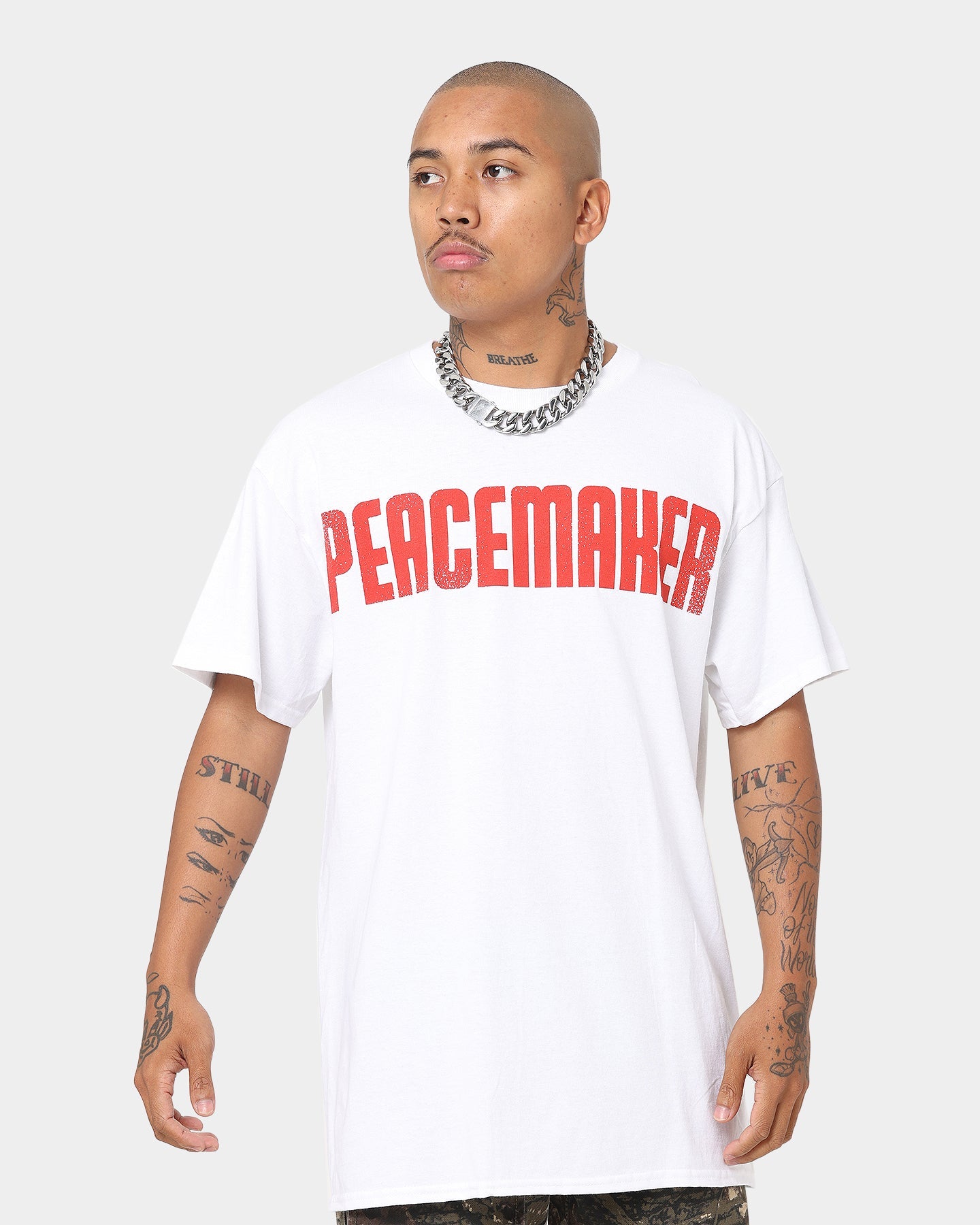Goat Crew X Peacemaker Peace At Any Cost T-Shirt White