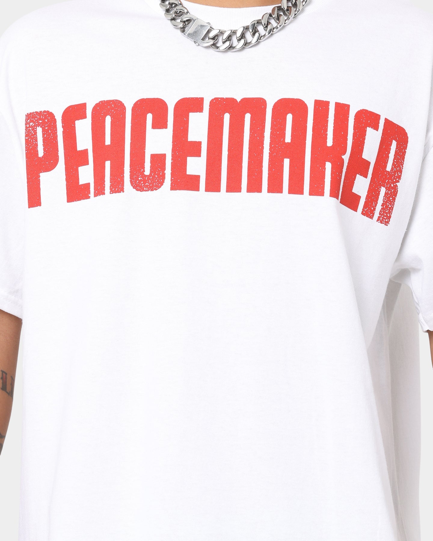 Goat Crew X Peacemaker Peace At Any Cost T-Shirt White
