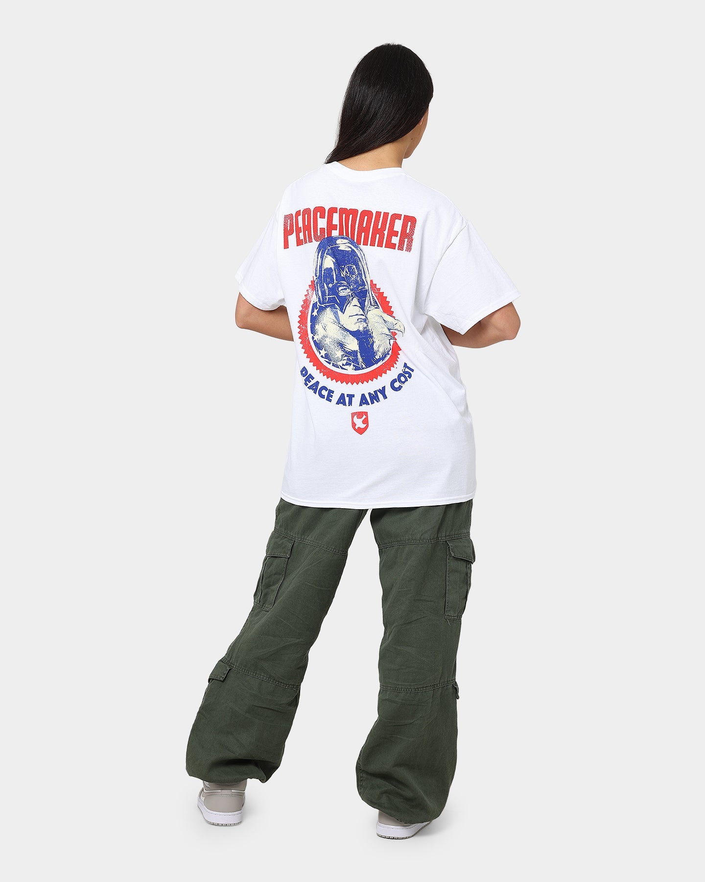 Goat Crew X Peacemaker Peace At Any Cost T-Shirt White Style001