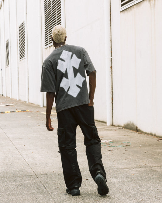 404 Pantheress Vintage T-Shirt Charcoal