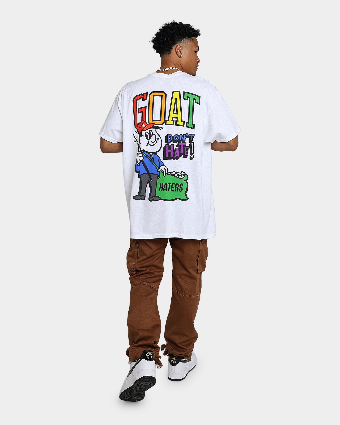 Goat Crew Don't H8 T-Shirt Off White