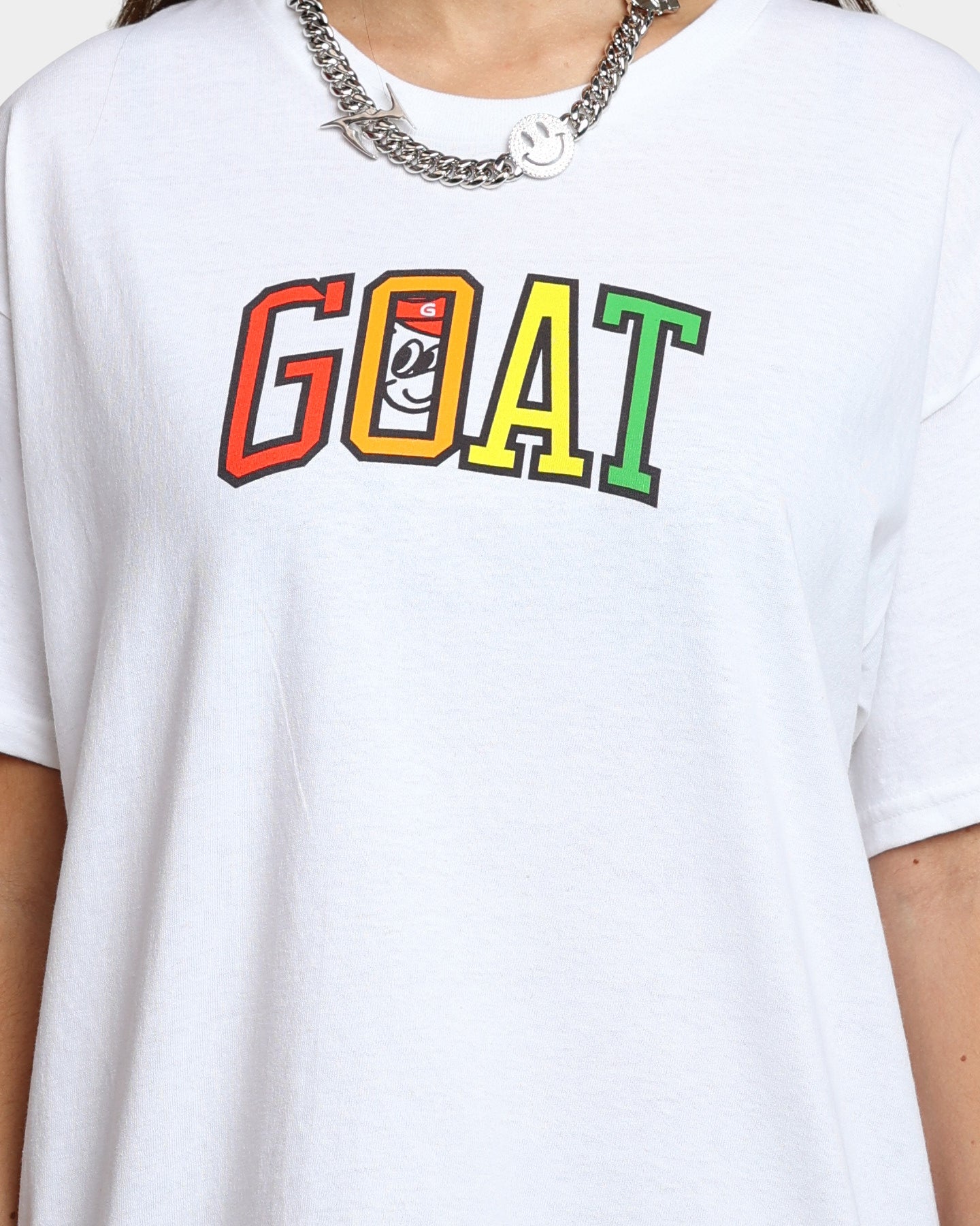 Goat Crew Don't H8 T-Shirt Off White Style001