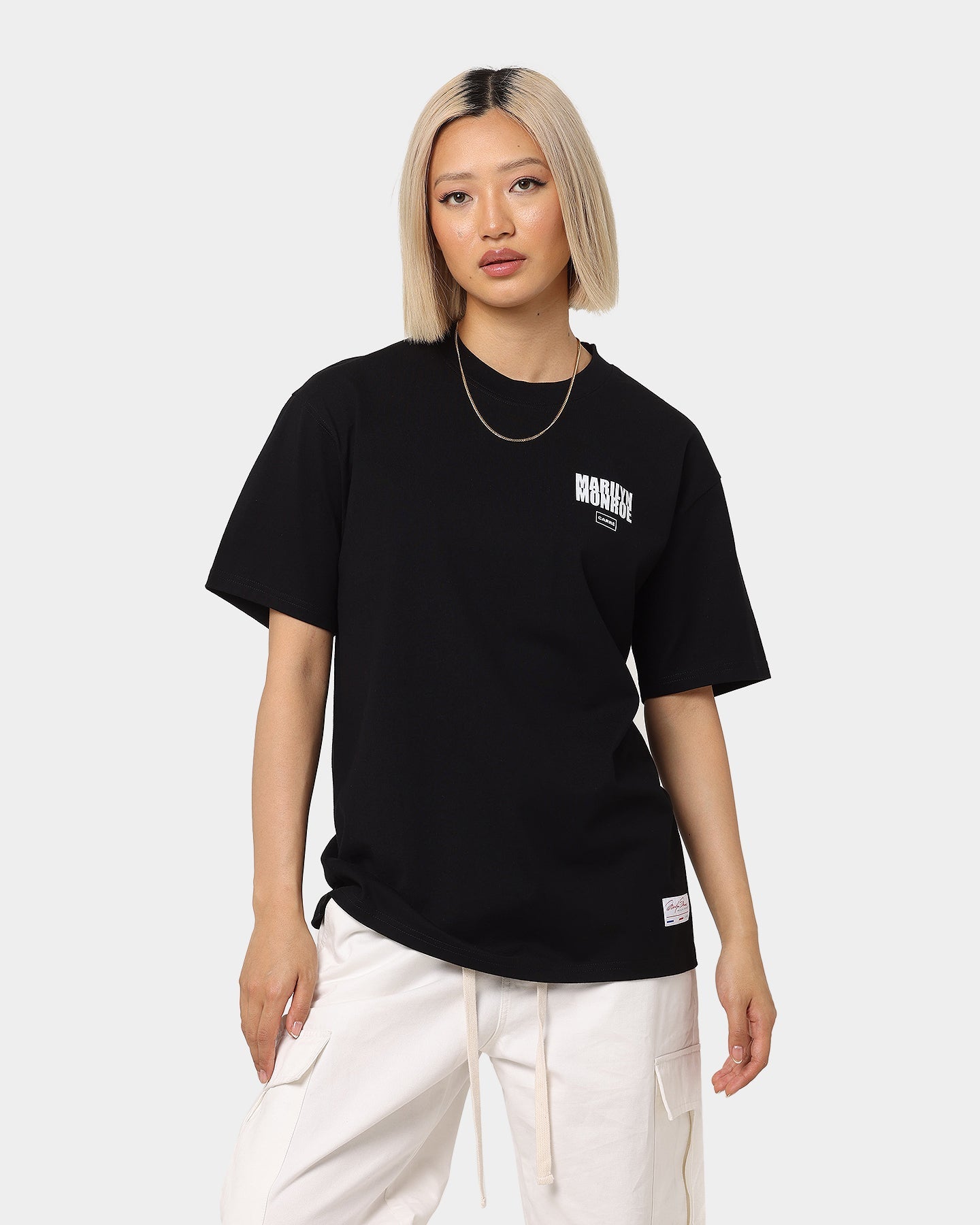 Carr√© X Marilyn Monroe Bold Is Beautiful T-Shirt Black Style001