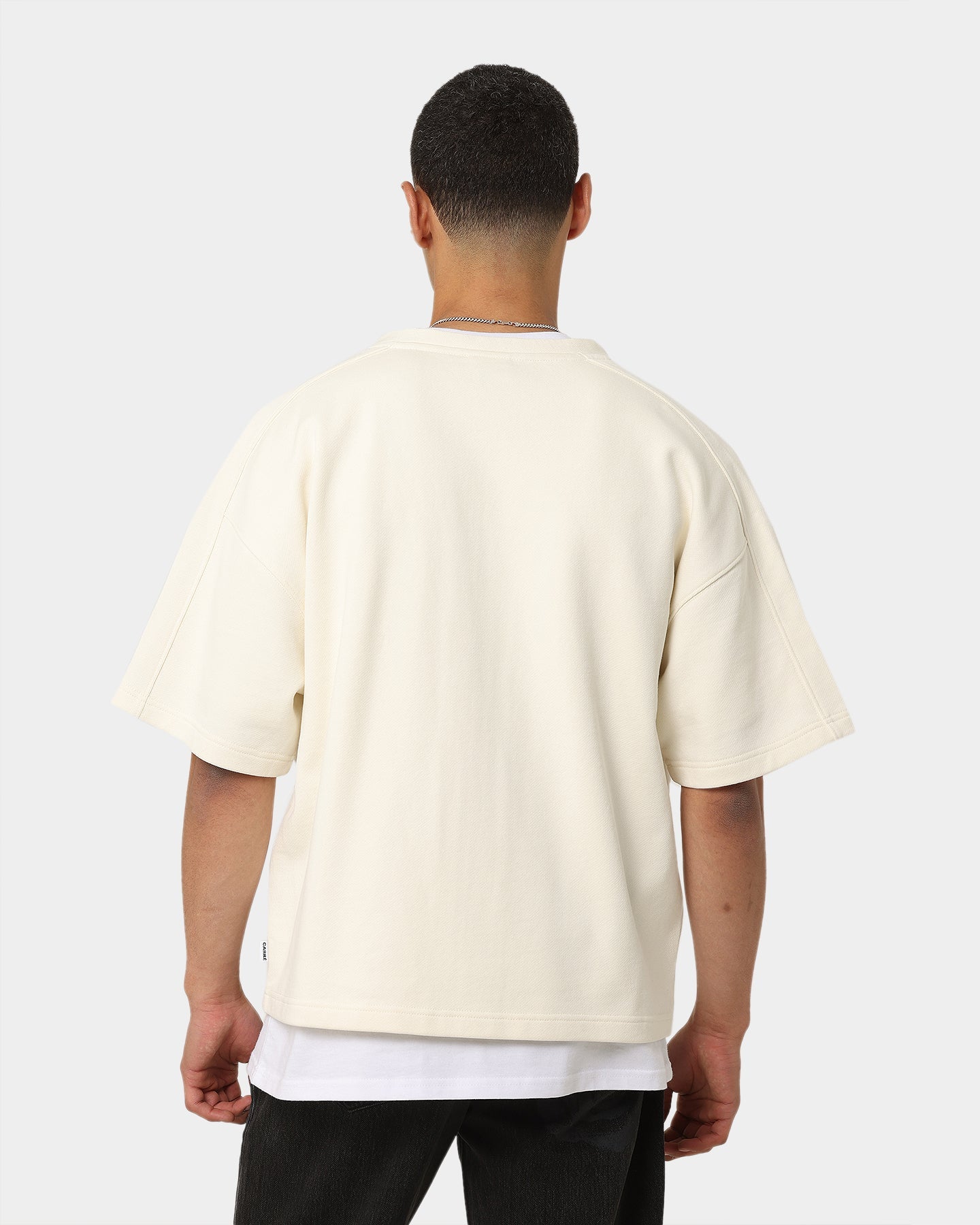 Carr√© Home Base Zip Up T-Shirt Off White