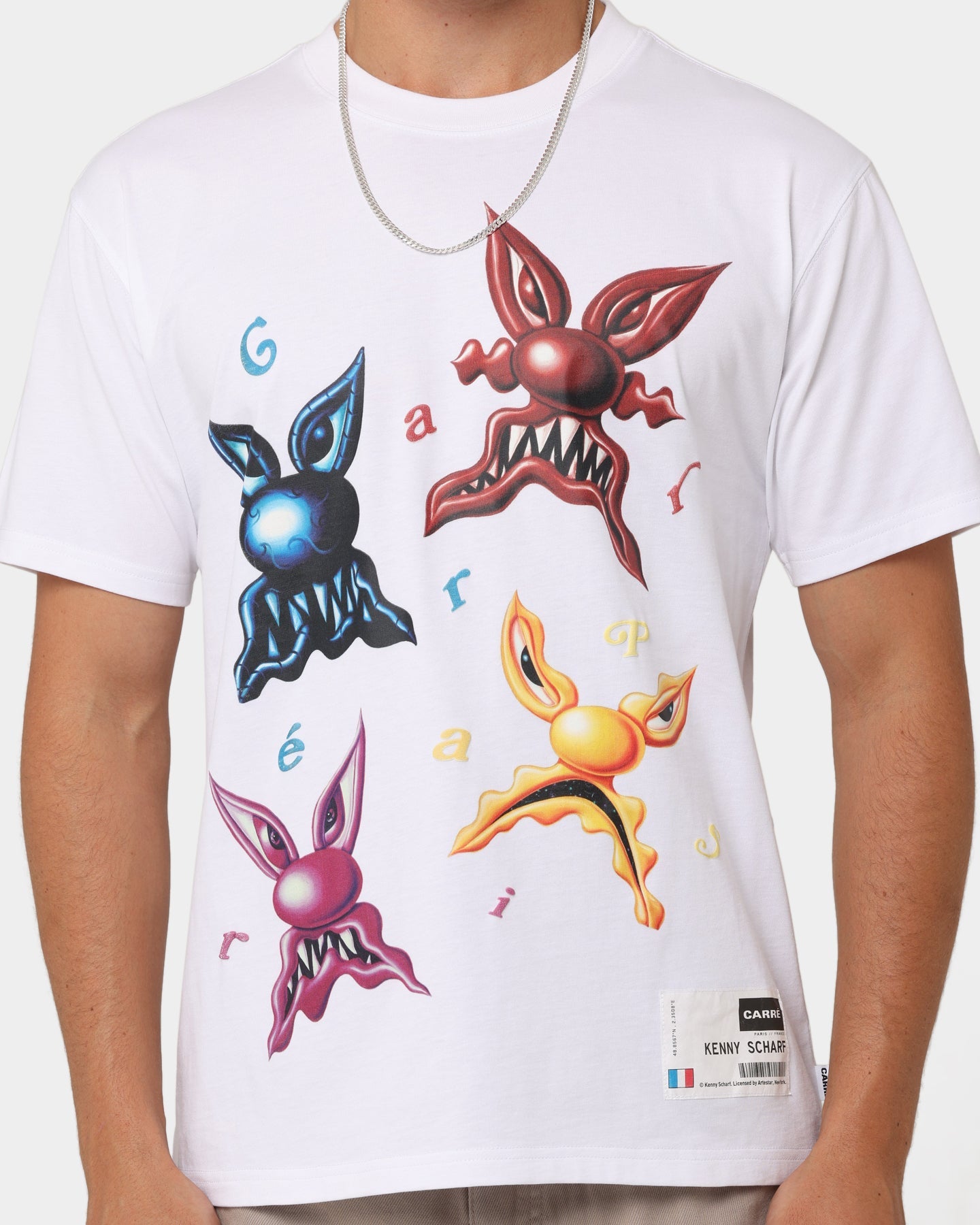 Carr√© X Kenny Scharf Meanie Oversized T-Shirt White