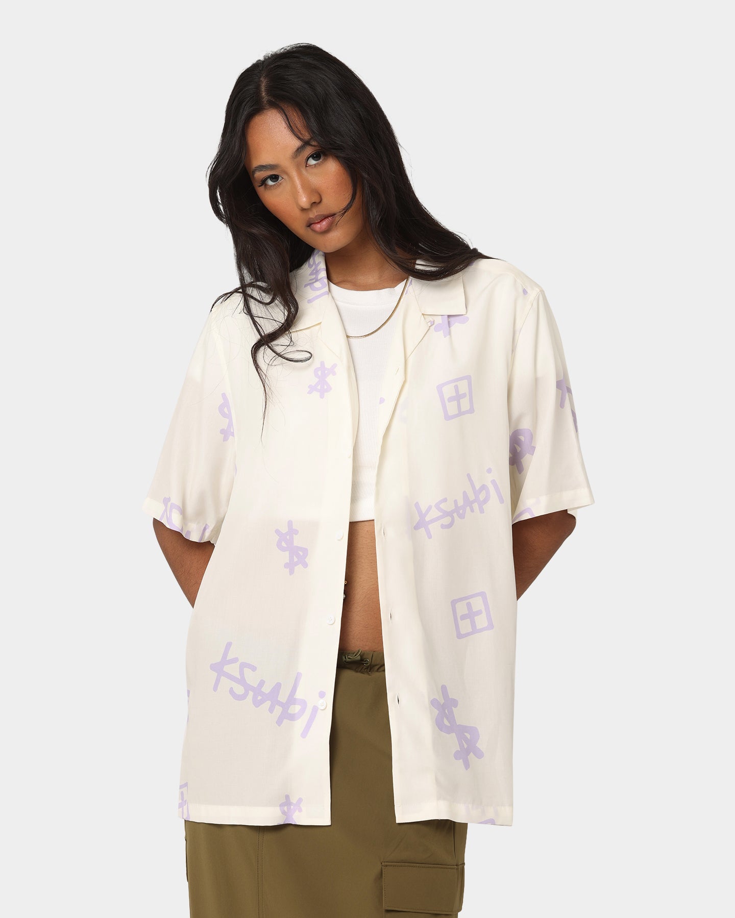 Ksubi Kash Box Resort Shirt White Style001