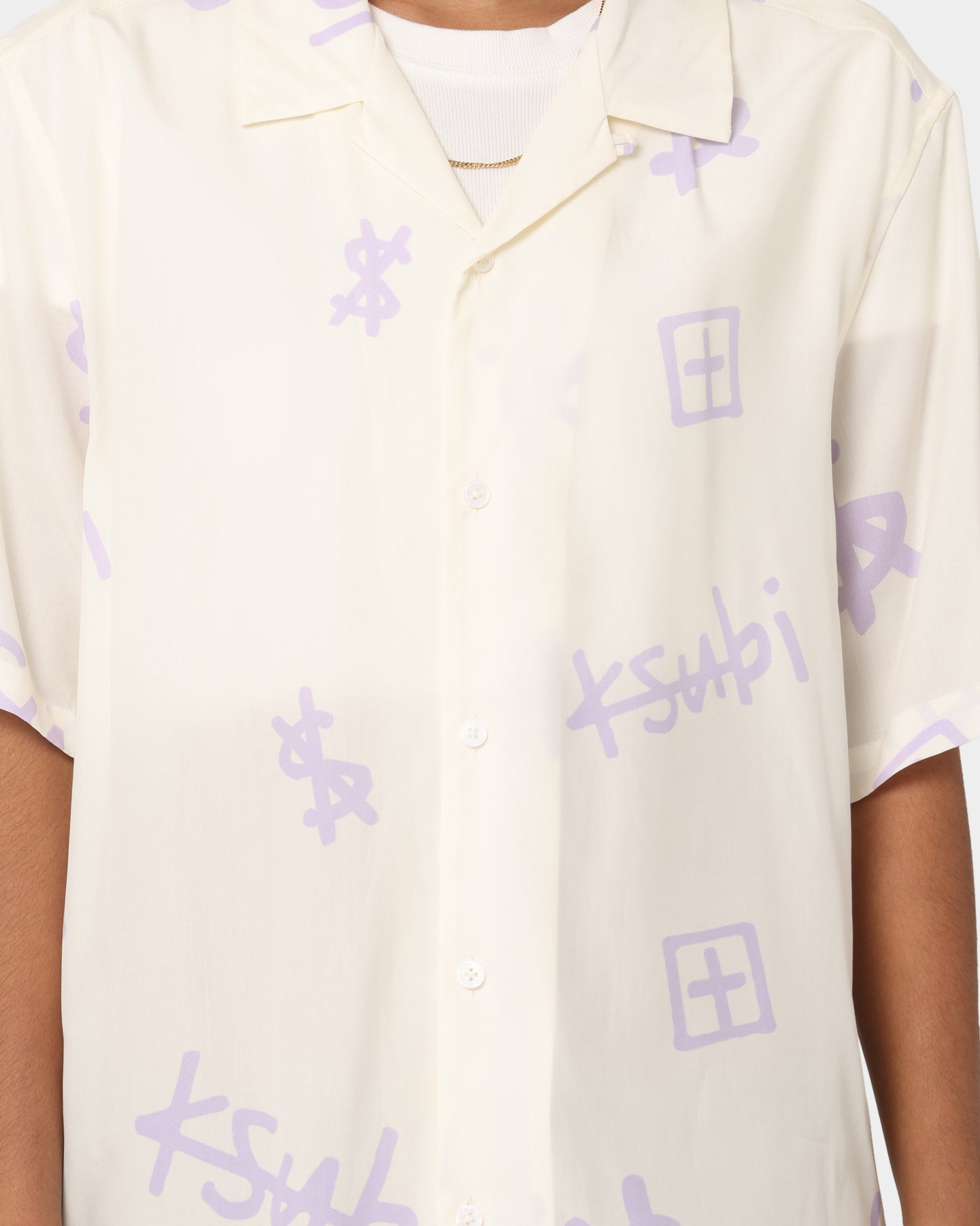 Ksubi Kash Box Resort Shirt White Style001