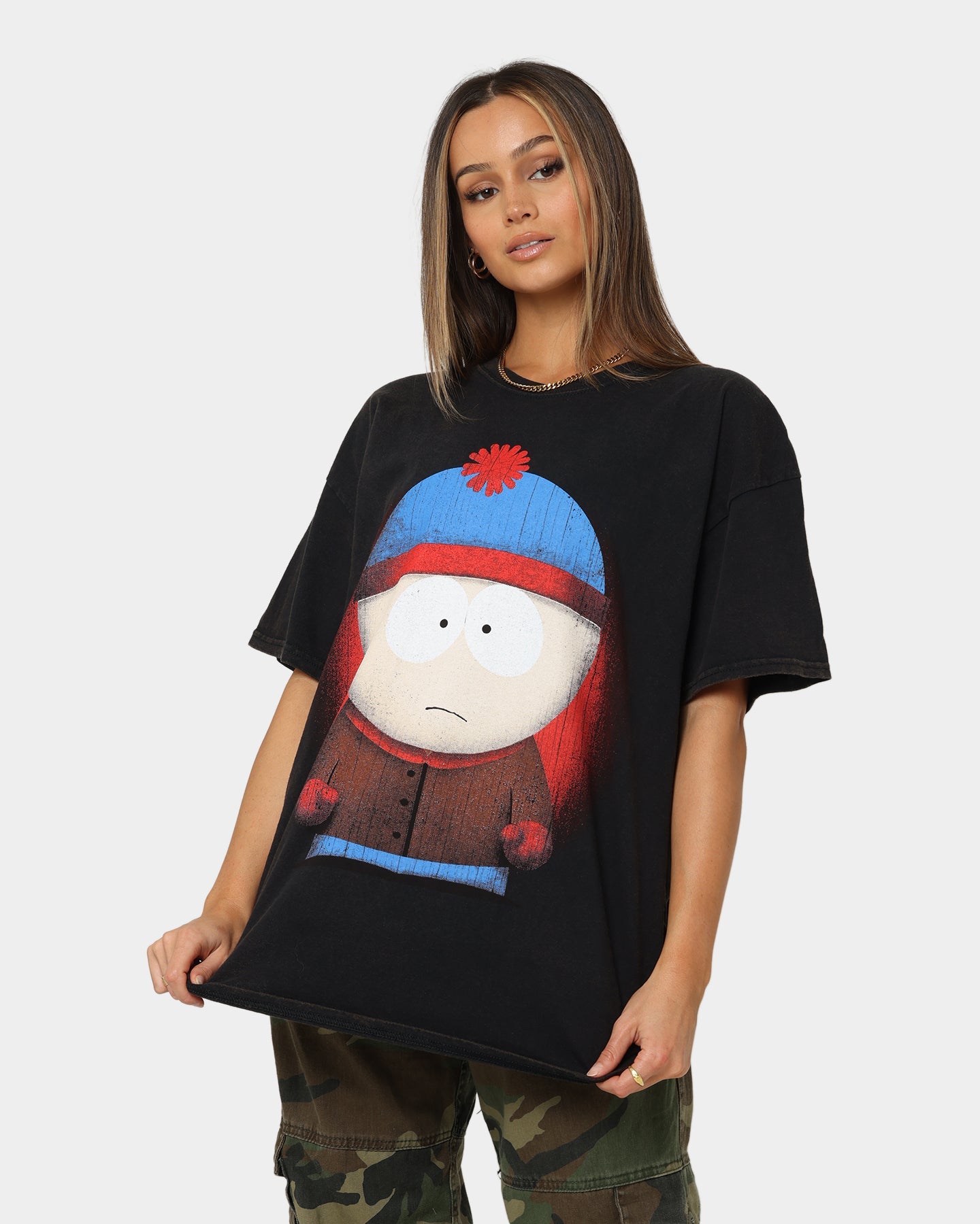 Goat Crew X South Park Stan T-Shirt Black Wash Style001