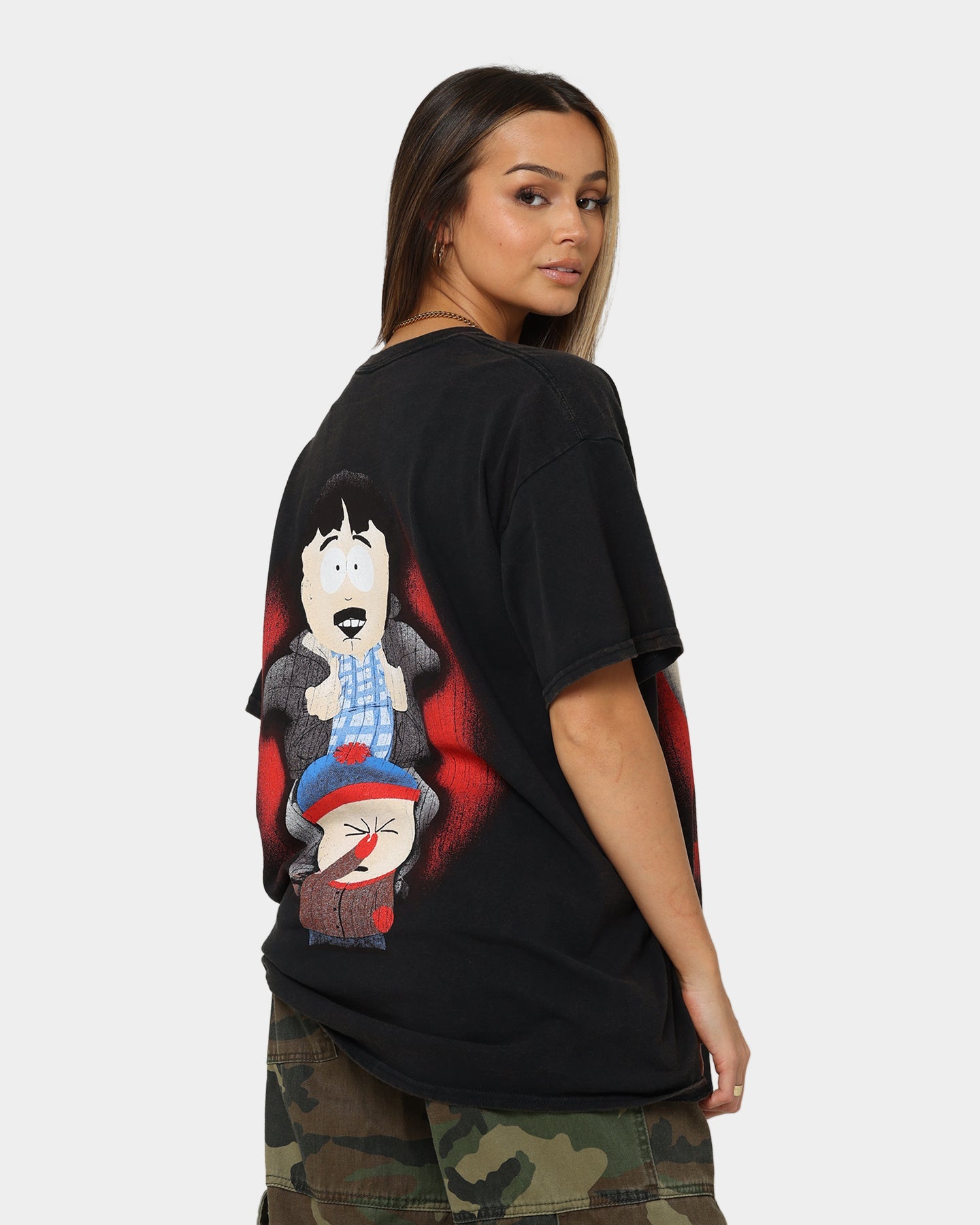 Goat Crew X South Park Stan T-Shirt Black Wash Style001