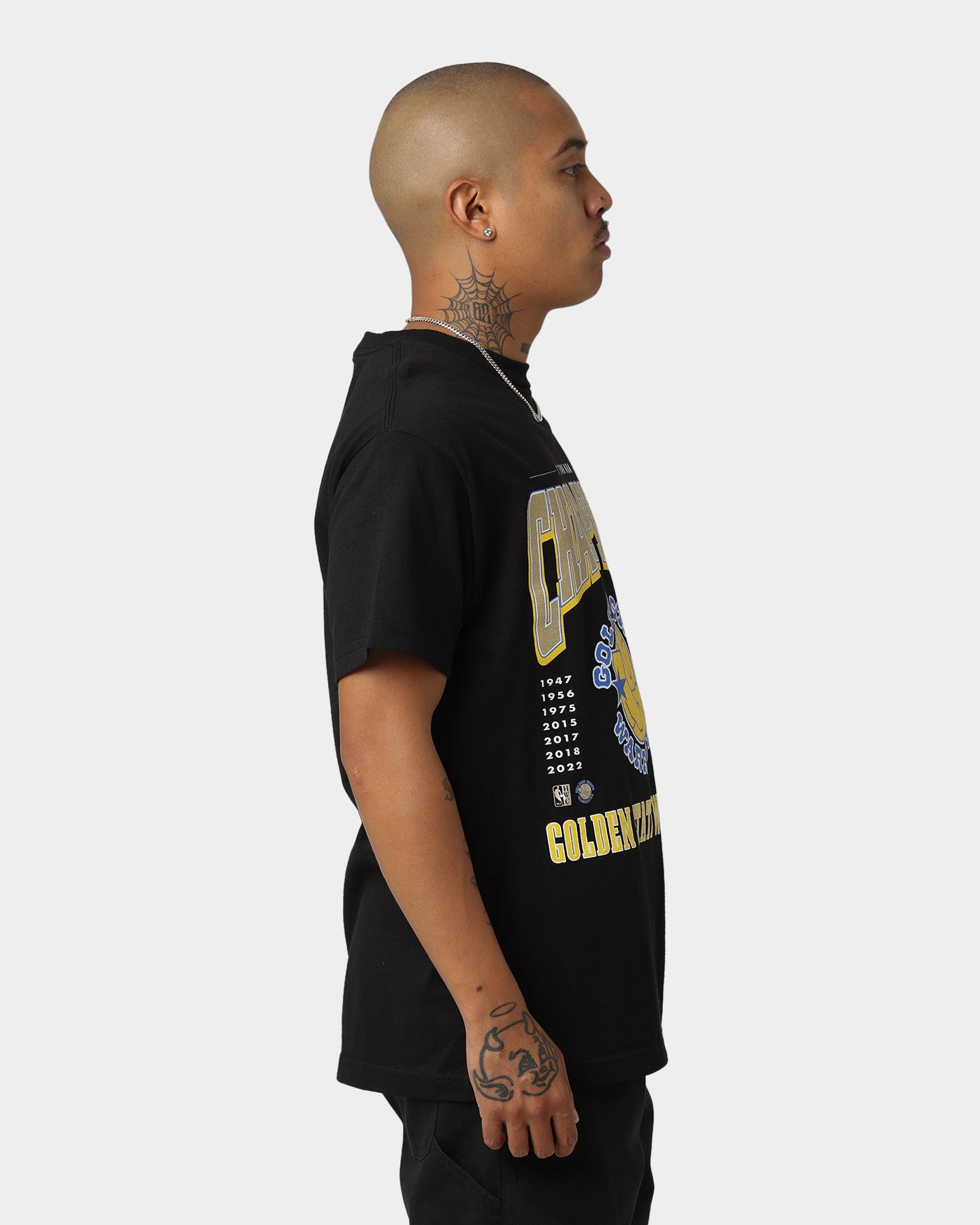 Mitchell & Ness Golden State Warriors Finals Champs T-Shirt Faded Black
