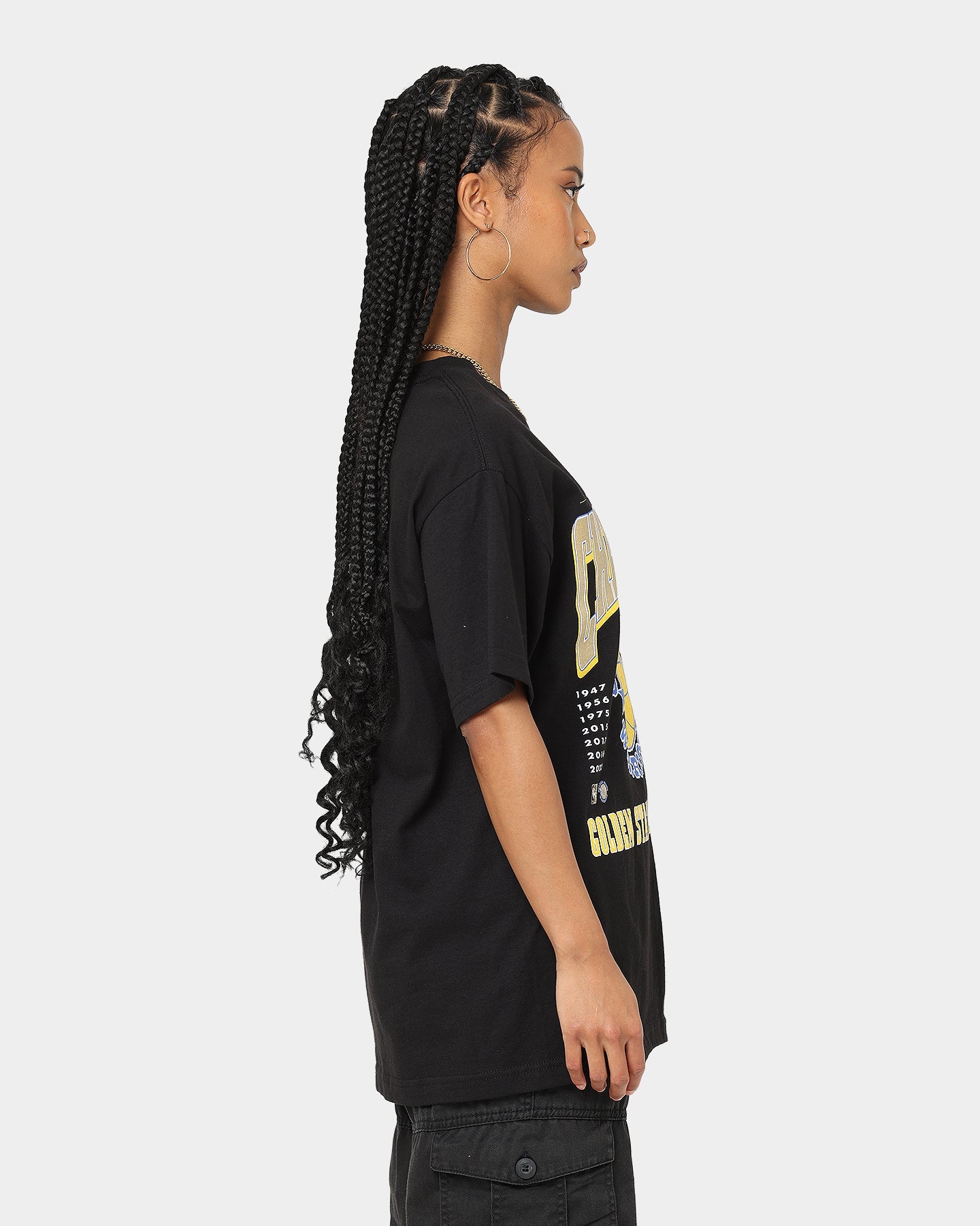 Mitchell & Ness Golden State Warriors Finals Champs T-Shirt Faded Black Style001