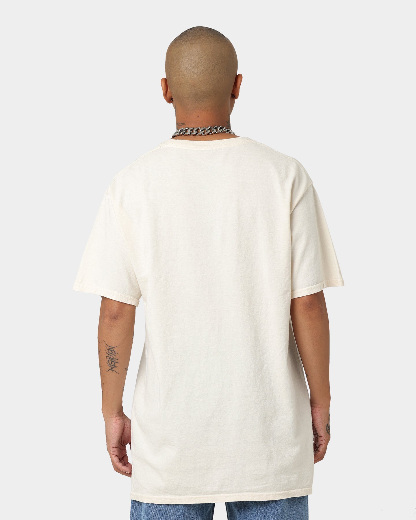 Goat Crew Bob Cut Skelly T-Shirt Off White