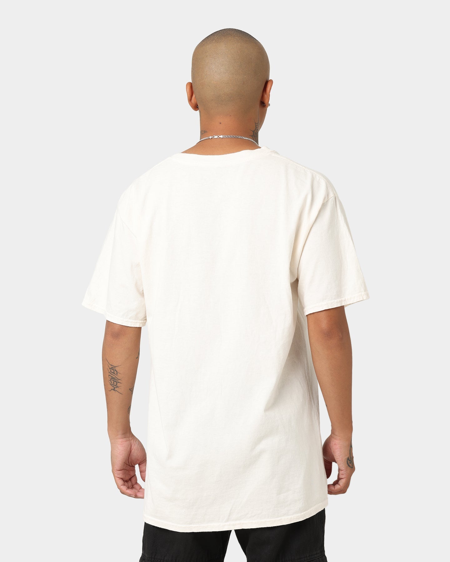 Goat Crew Flower Skull T-Shirt Off White