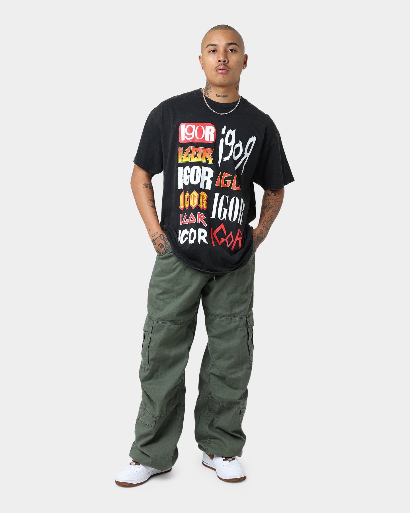 Goat Crew Igor Metal Logo T-Shirt Black Wash